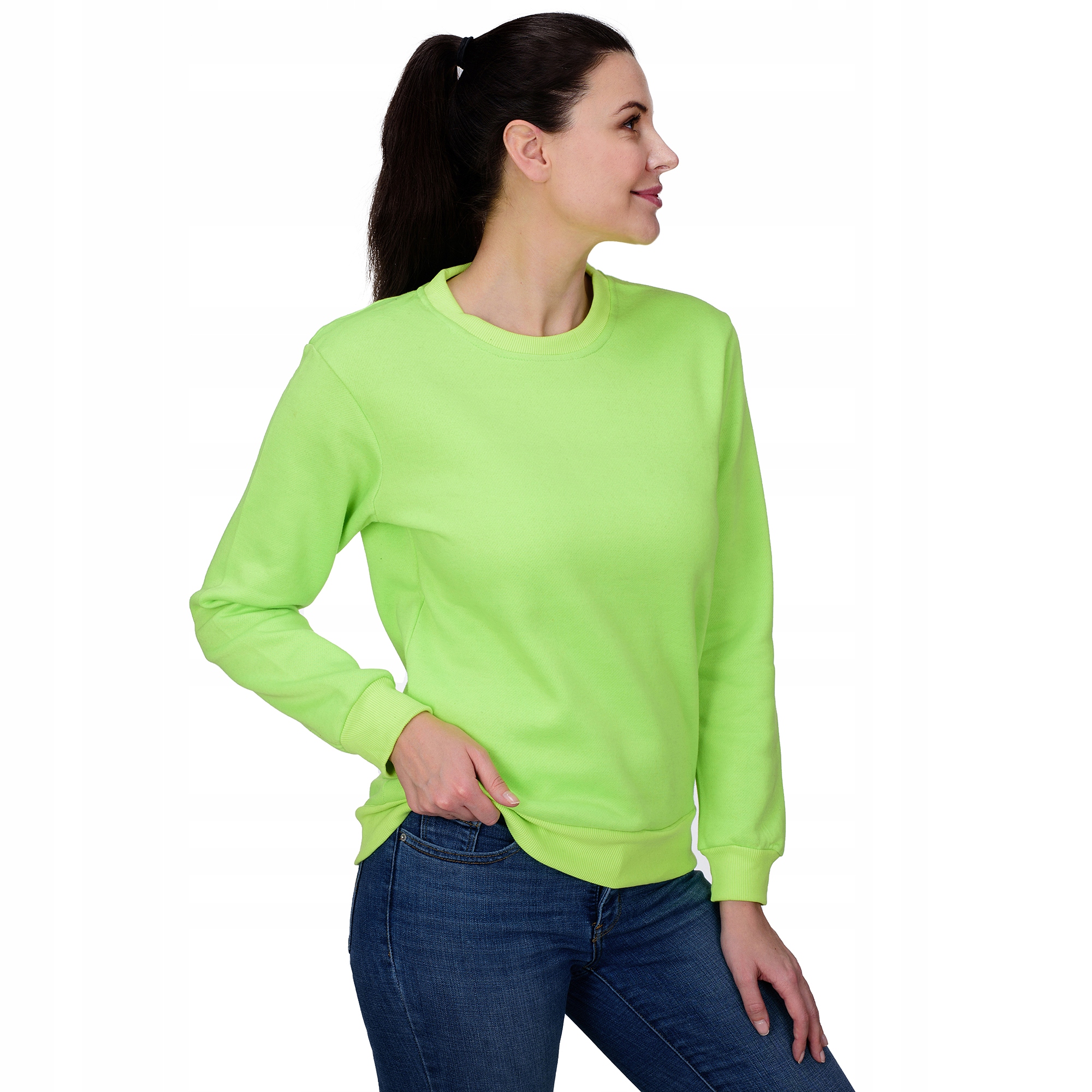 

D01 r. M Gładka Bluza Damska Bawełna