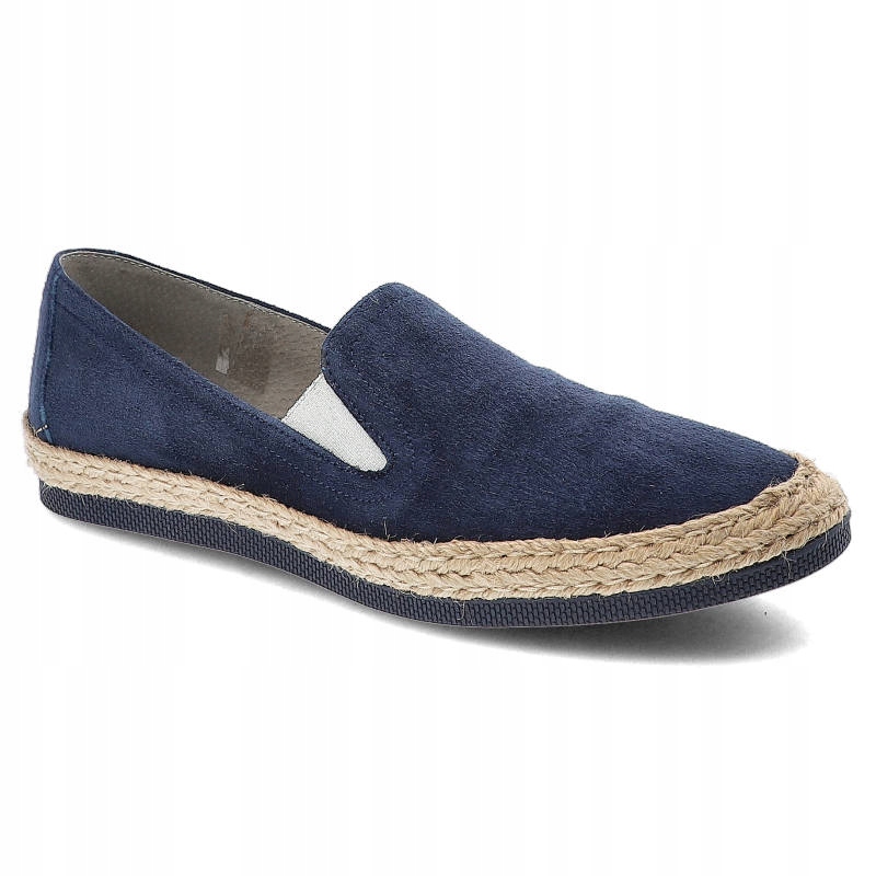 Modré espadrilky Maciejka Kožené dámské boty