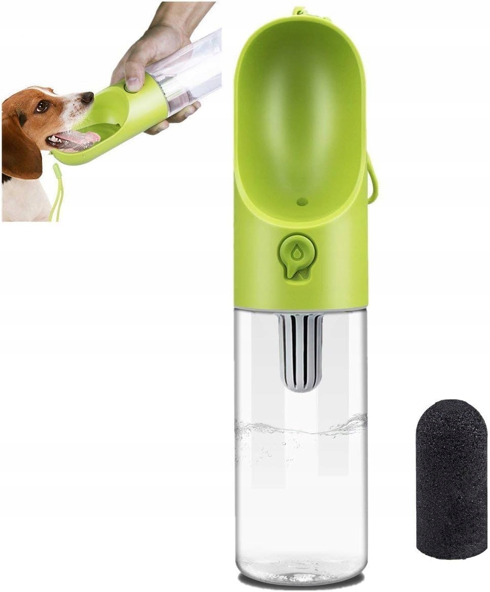 Cestovní Lahev Pro Psa S Filtrem, Nepropustná, 400ML
