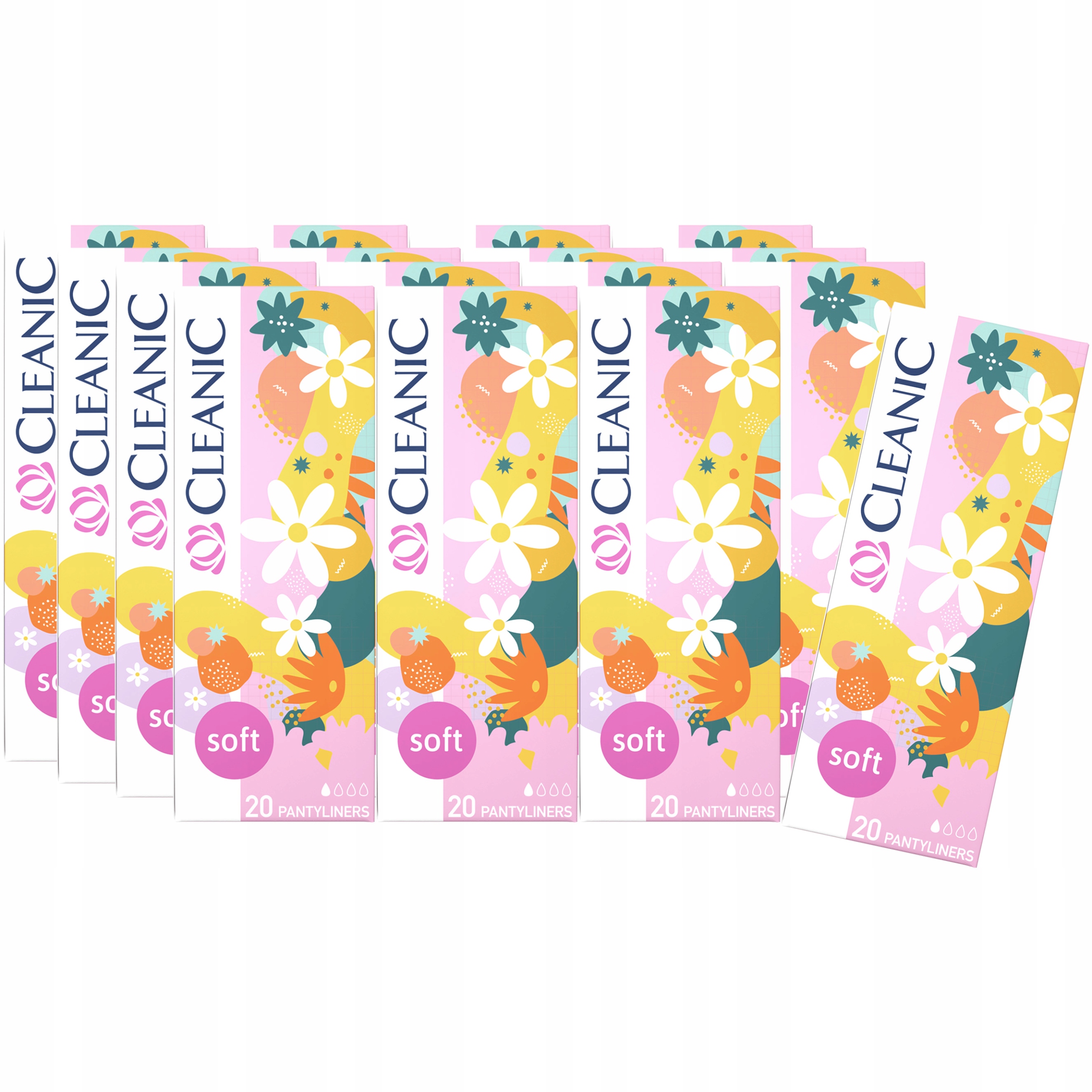 16 x Cleanic Soft Wkładki higieniczne dla kobiet 20 szt