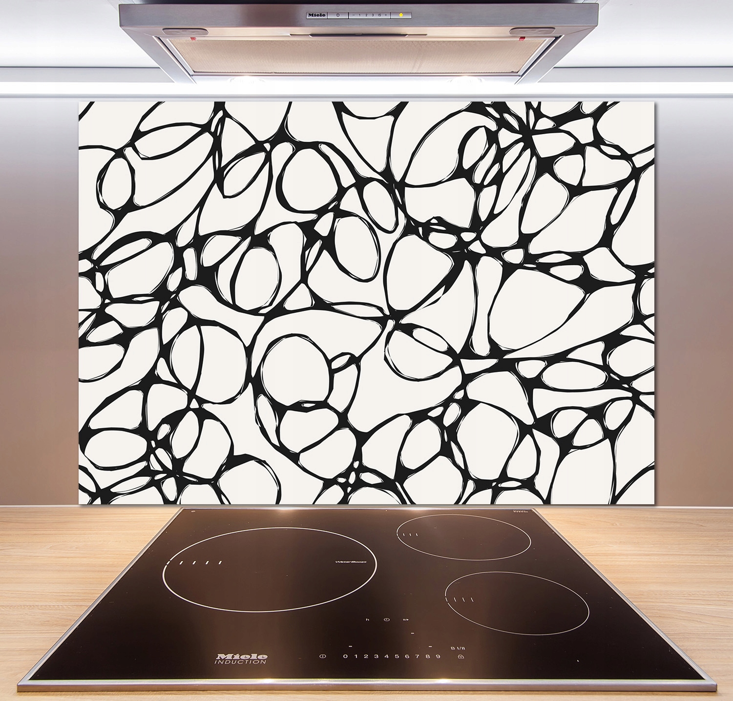 

Panel do kuchni Chaotyczne kółka 100x70 cm + Klej