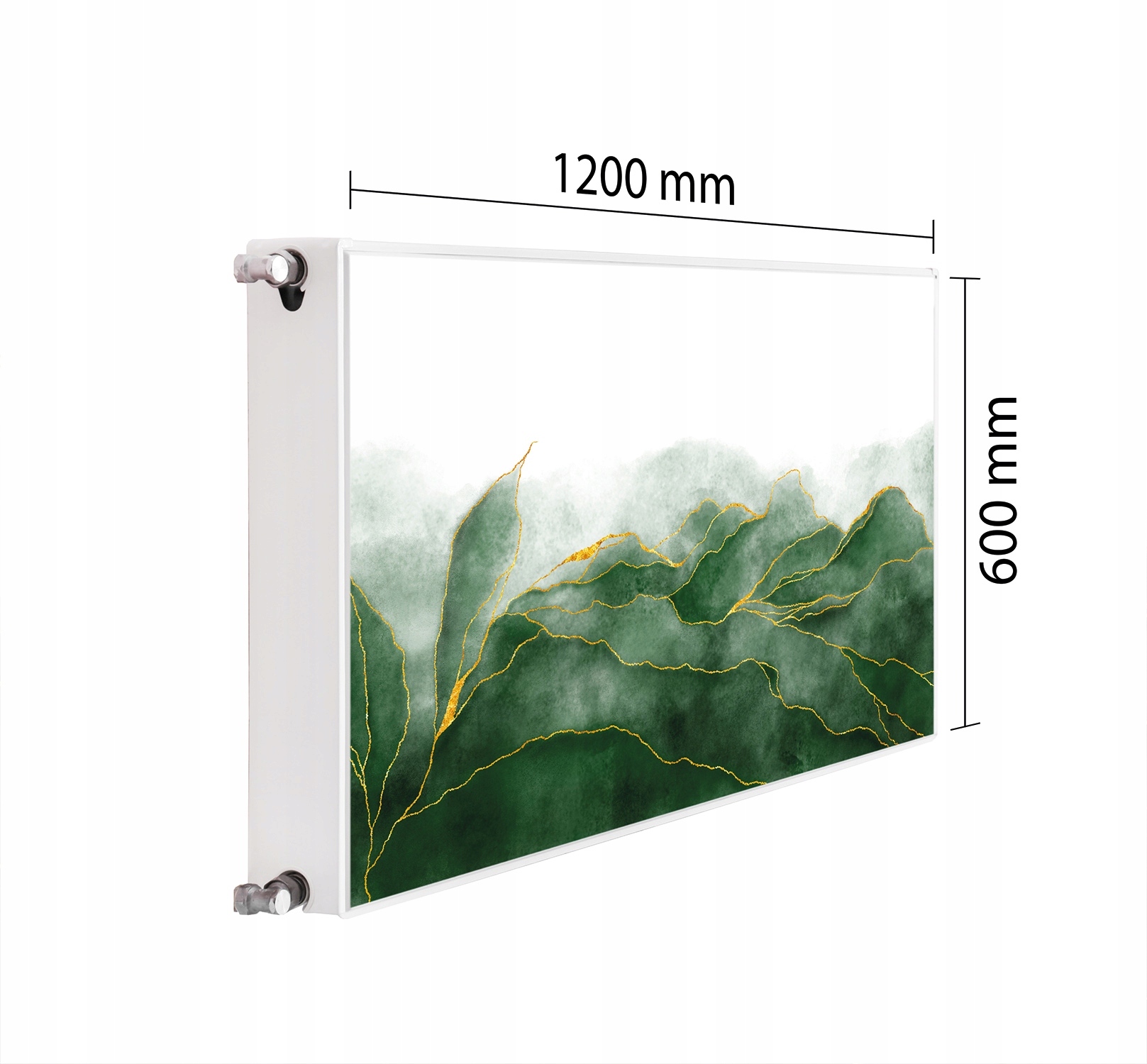 Maskovač Kryt Radiátoru 120x60 Listová Podložka Magnet