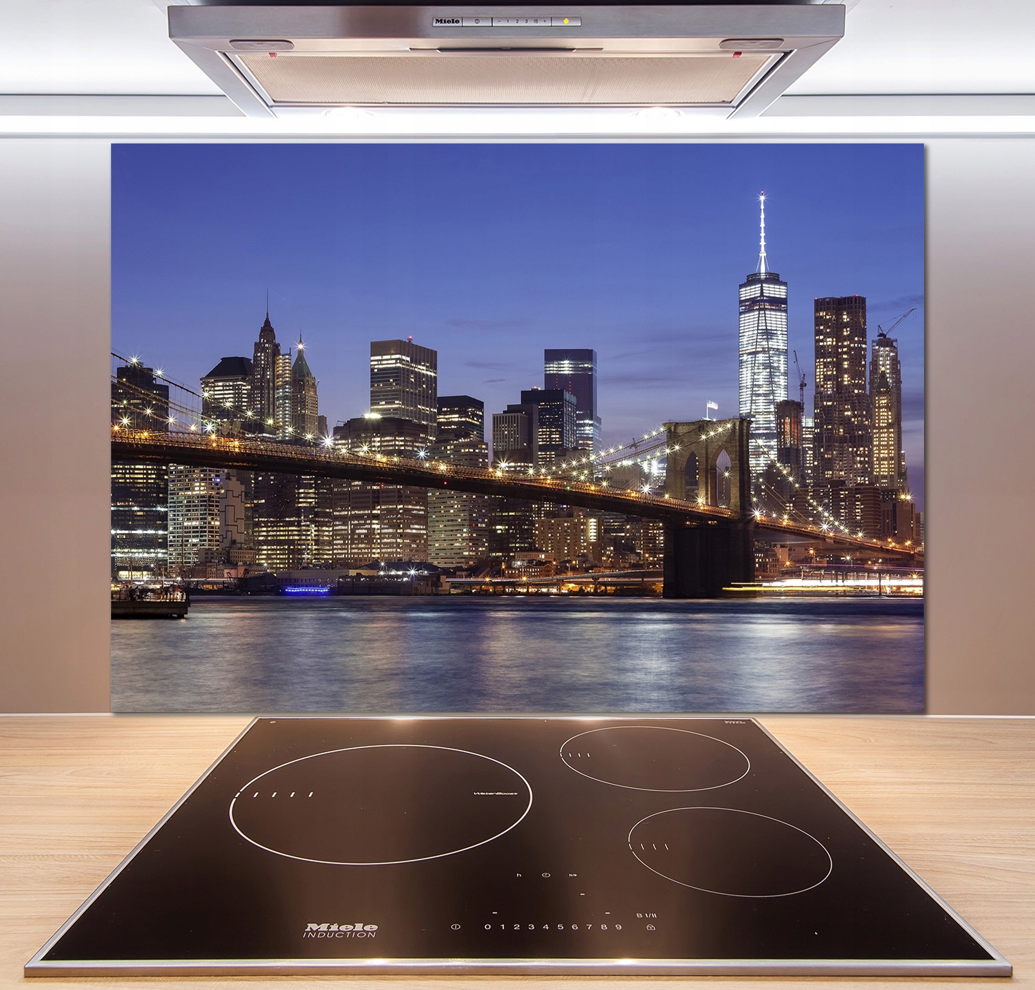 

Panel do kuchni Manhattan nocą 100x70 cm + Klej