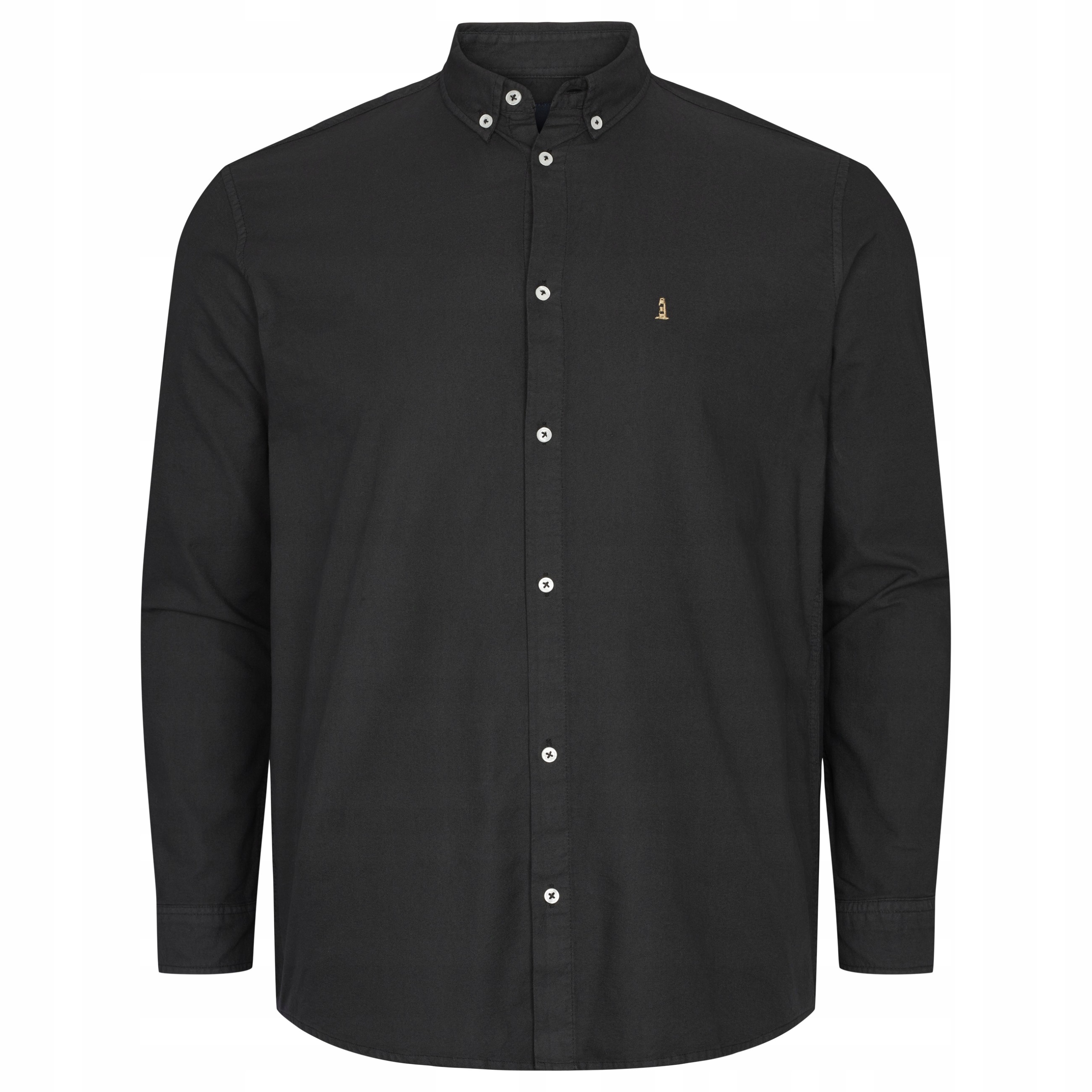 North 56 Denimová Košile Oxford Velká Velikost 7XL Černá