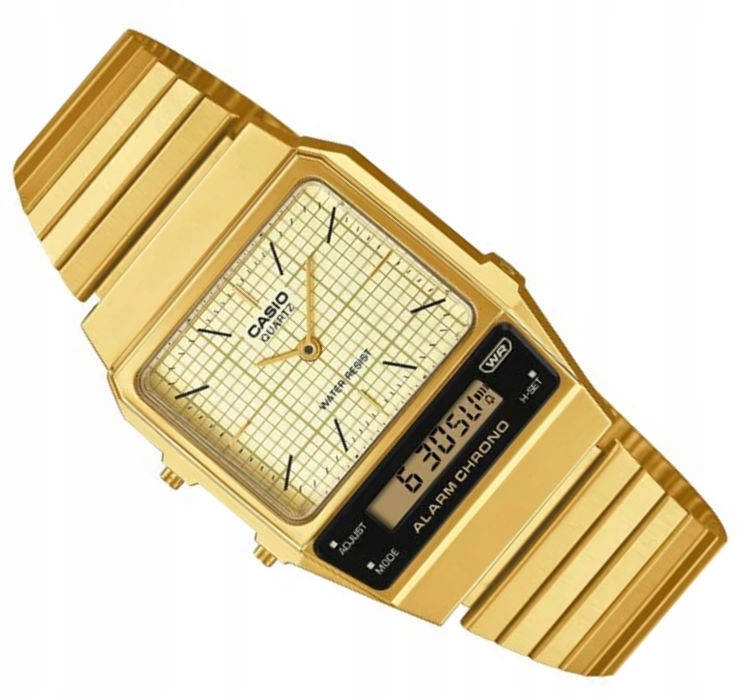 Zlaté Hodinky Casio Vintage AQ-800EG -9AEF Retro