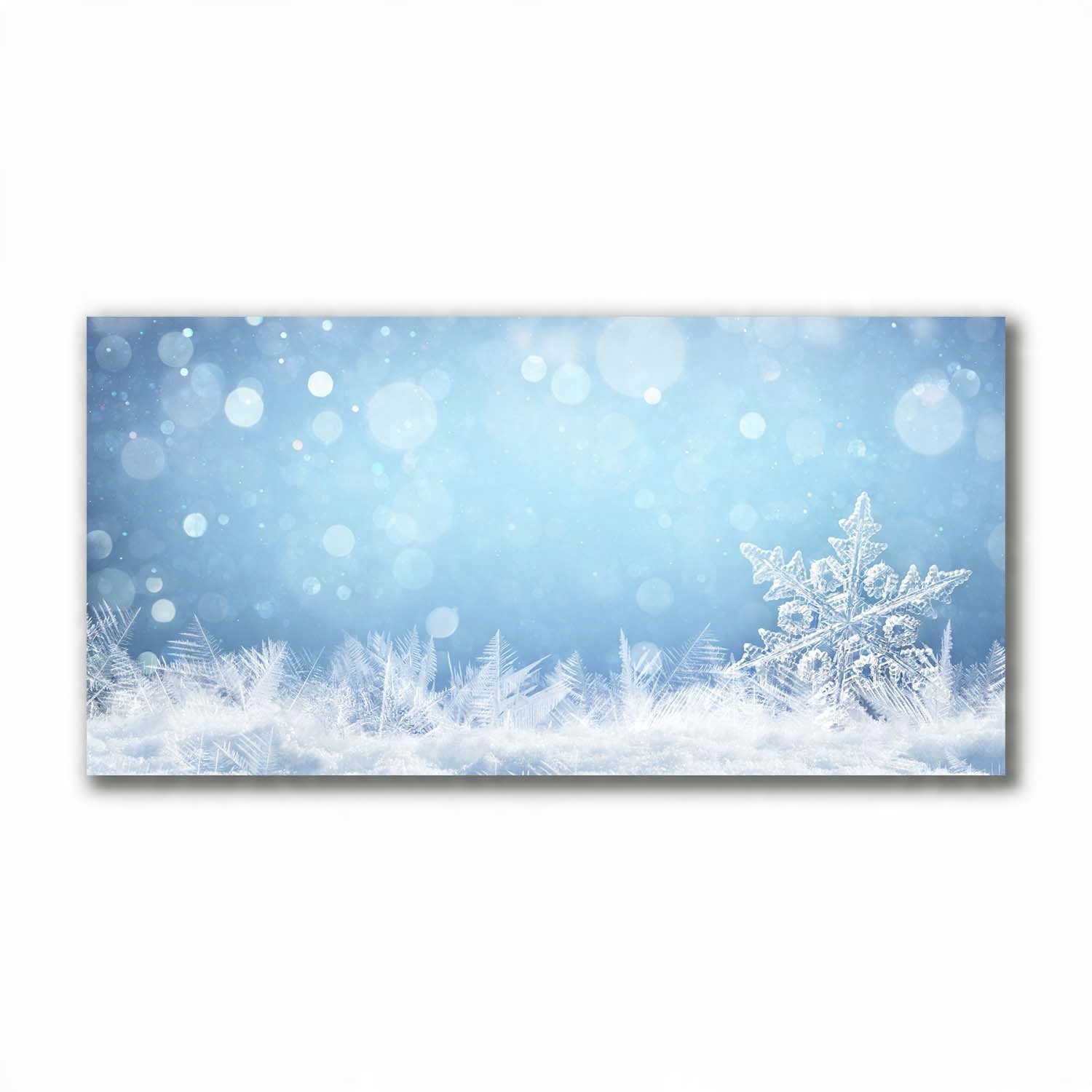 

Canvas 100x50 na prezent Płatki śniegu Zima Śnieg