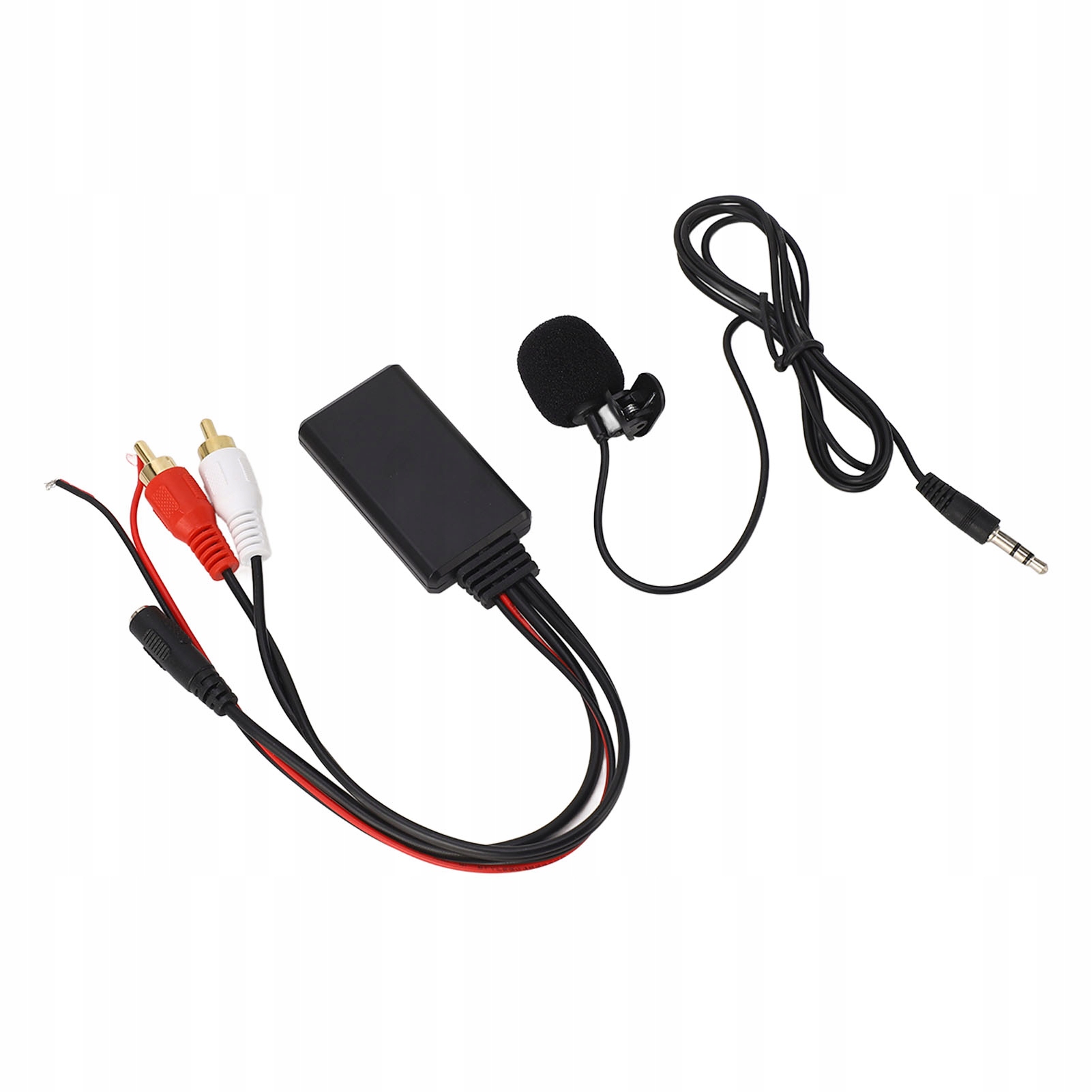 Bluetooth Aux Moduł 2 Adapter kablowy RCA z mikrofonem bez ręce dla KC