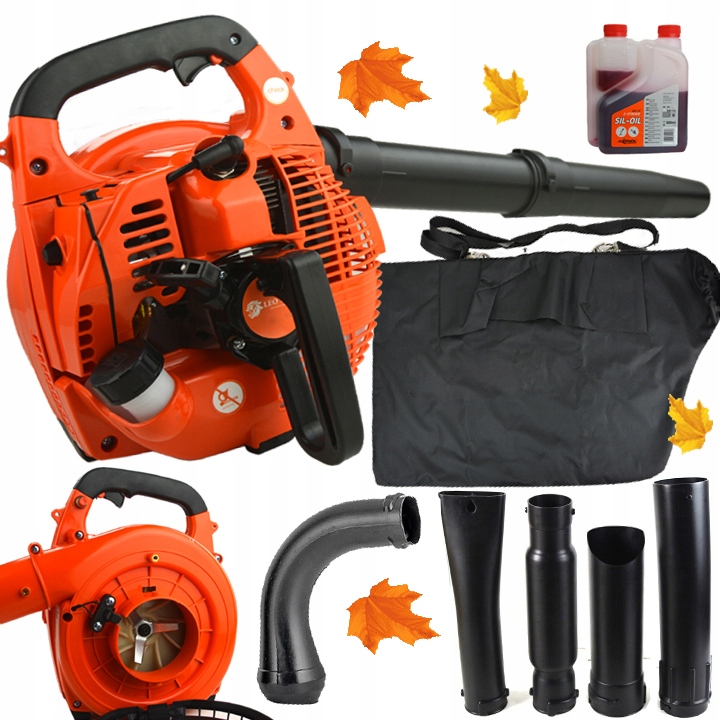 Benzínový Fúkač Lístia, Snehu A Záhradný Vysávač S Drvičom 4V1