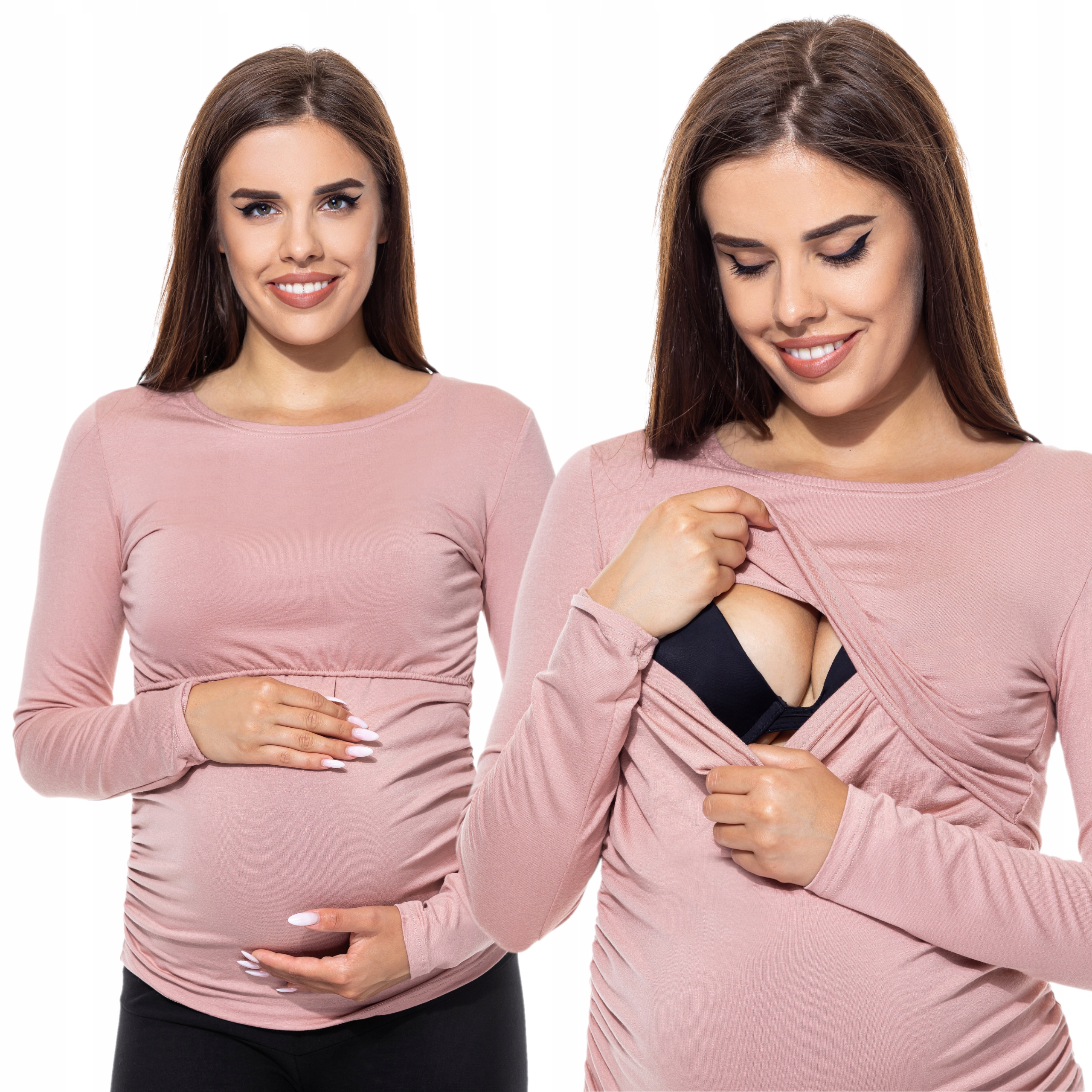 

Bluzka Ciążowa Do Karmienia długi rękaw XL