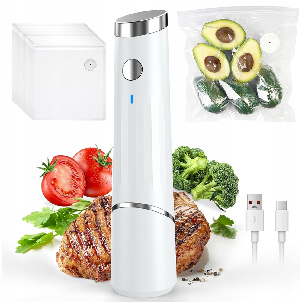 Vakuový Stroj 20 Sáčků: Ovládání Jedním Tlačítkem, Kompaktní A Přenosný