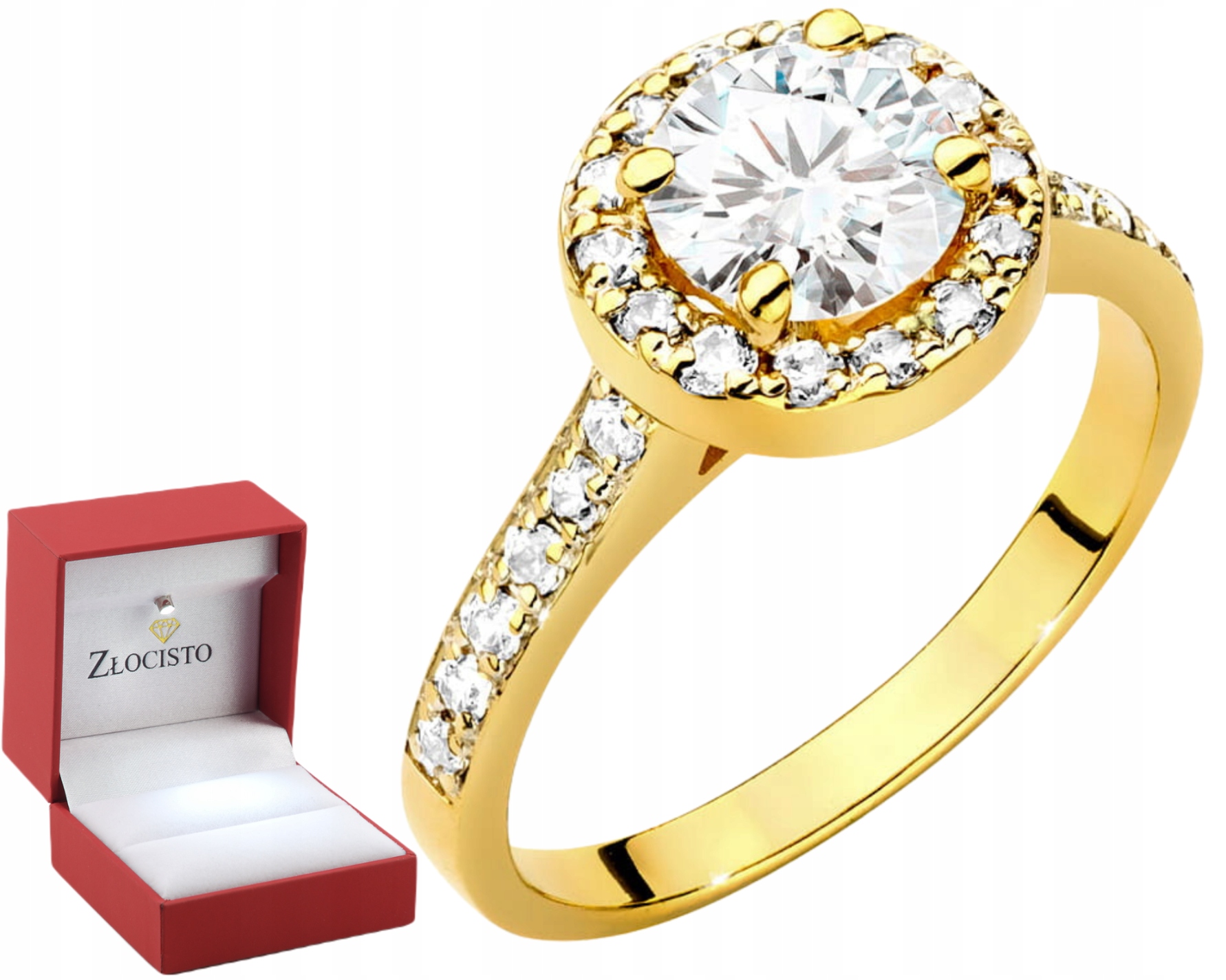 Zlatý Prstýnek Laboratorní Brilianty 1,38 Ct 585 Dárek Gravírování