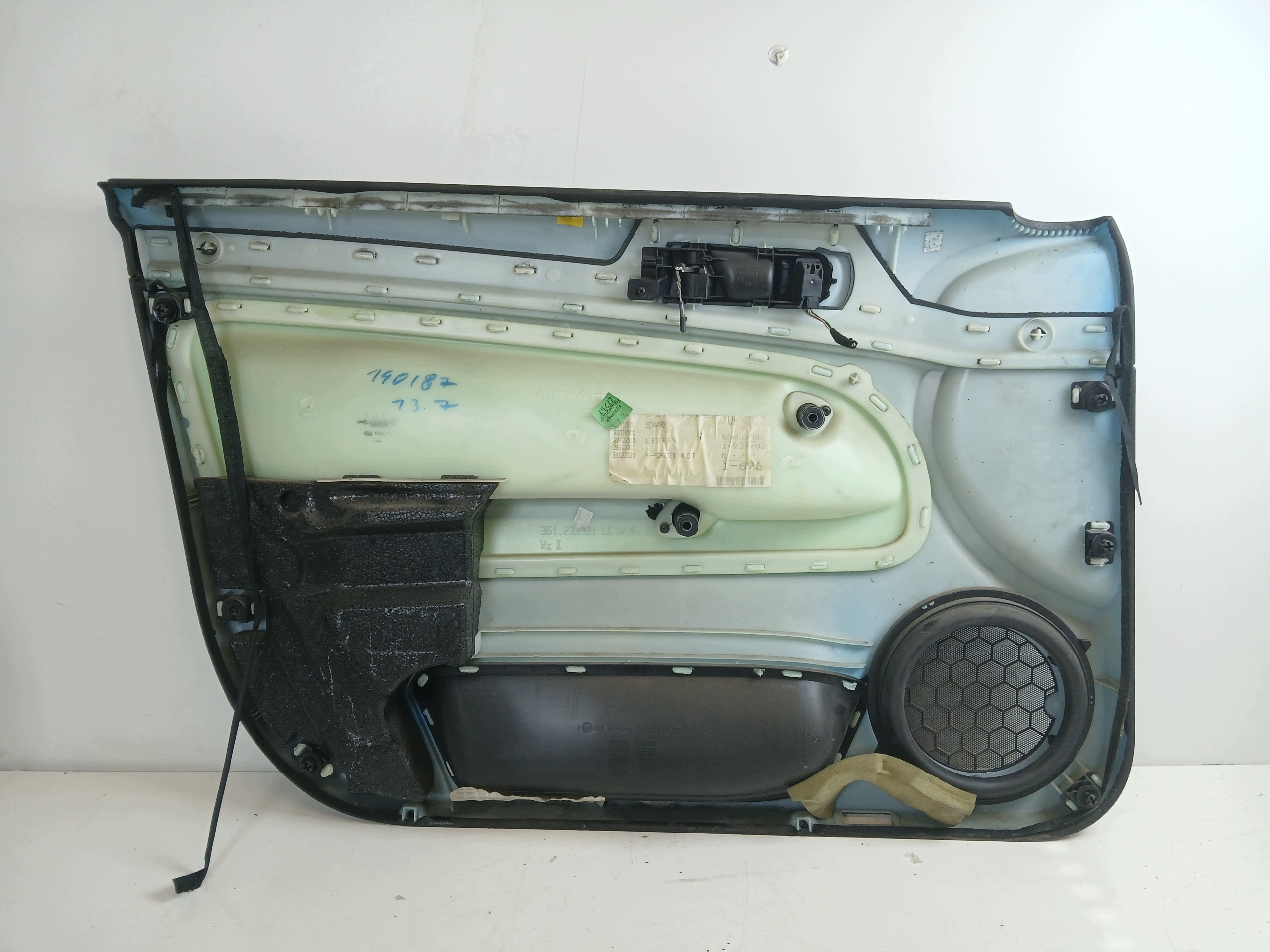 VW PASSAT B5 side door right front wood leather