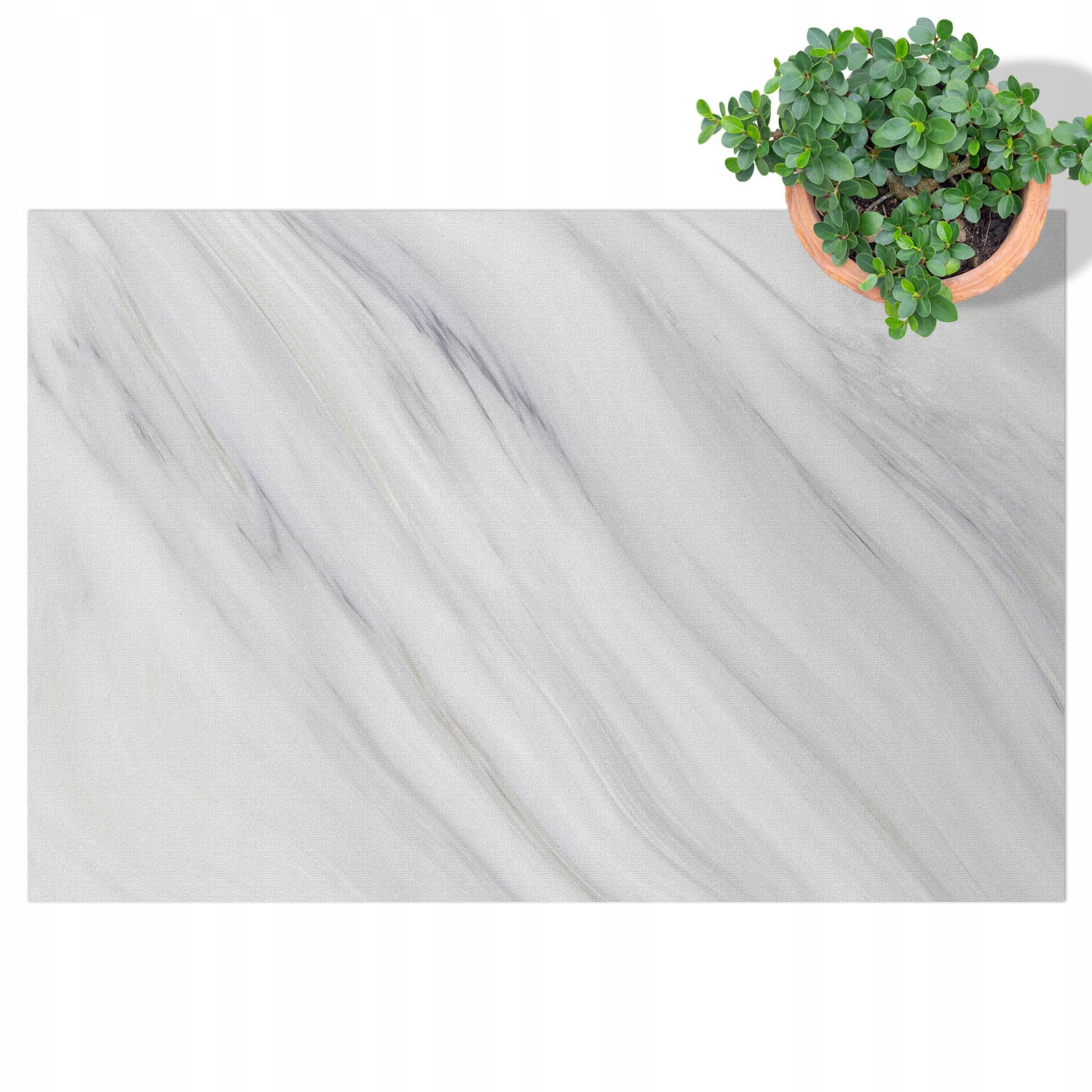 Dekorativní Koberec z vinylu Voděodolný S Potiskem Mramor zimní svah 80x120