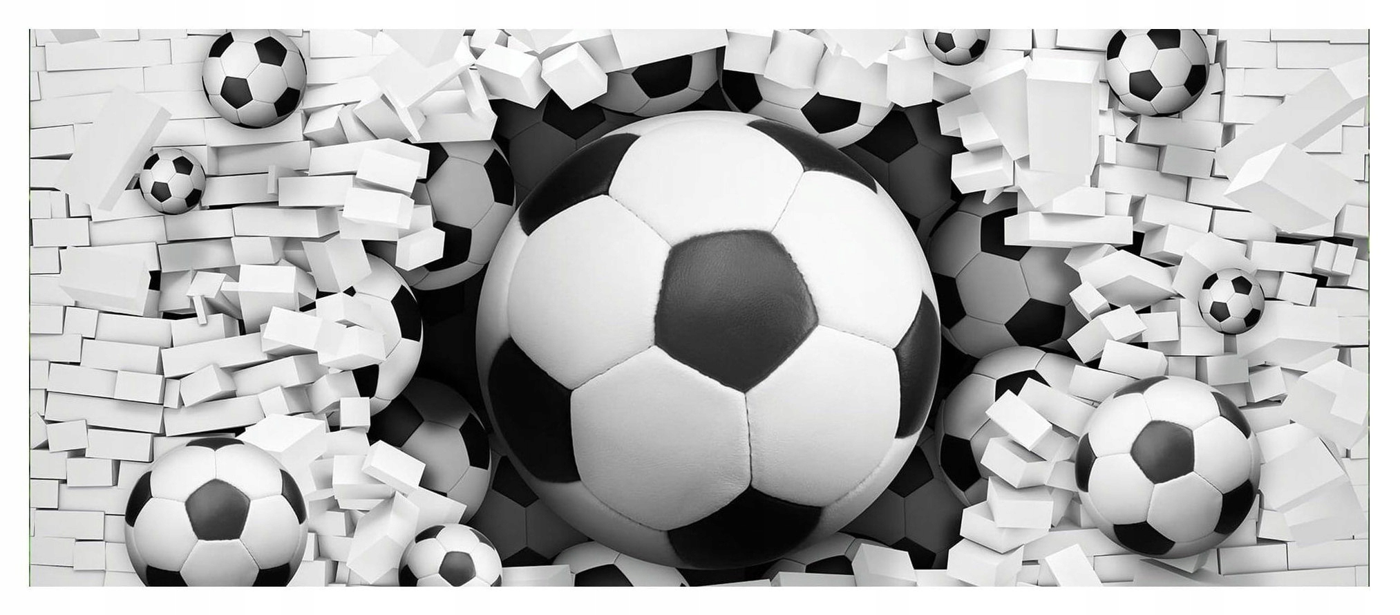 Fototapeta flizelina Fotbal Propíchnutí stěny dynamika 250x104 akce lepidlo