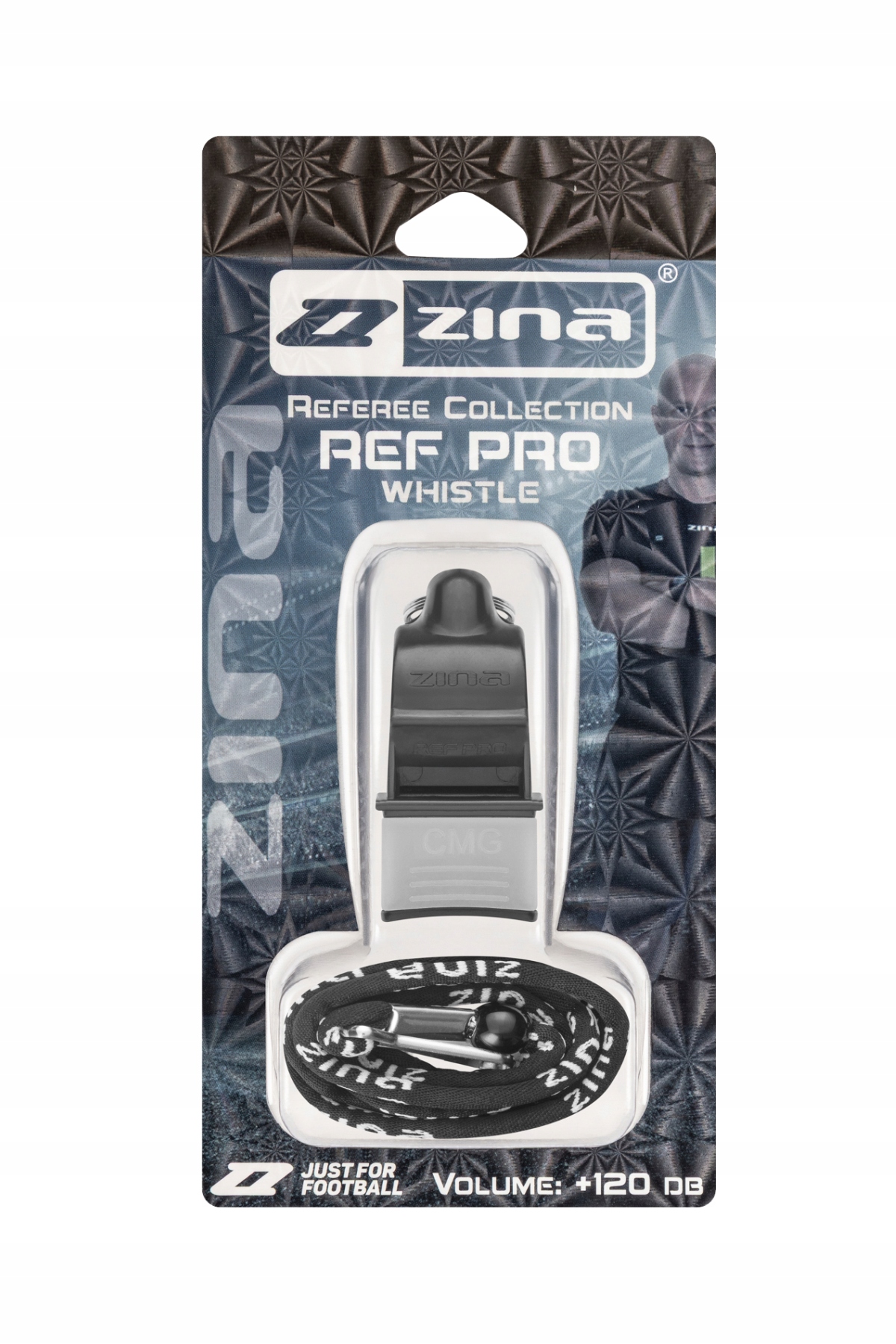 Gwizdek sędziowski ZINA REF PRO Czarny