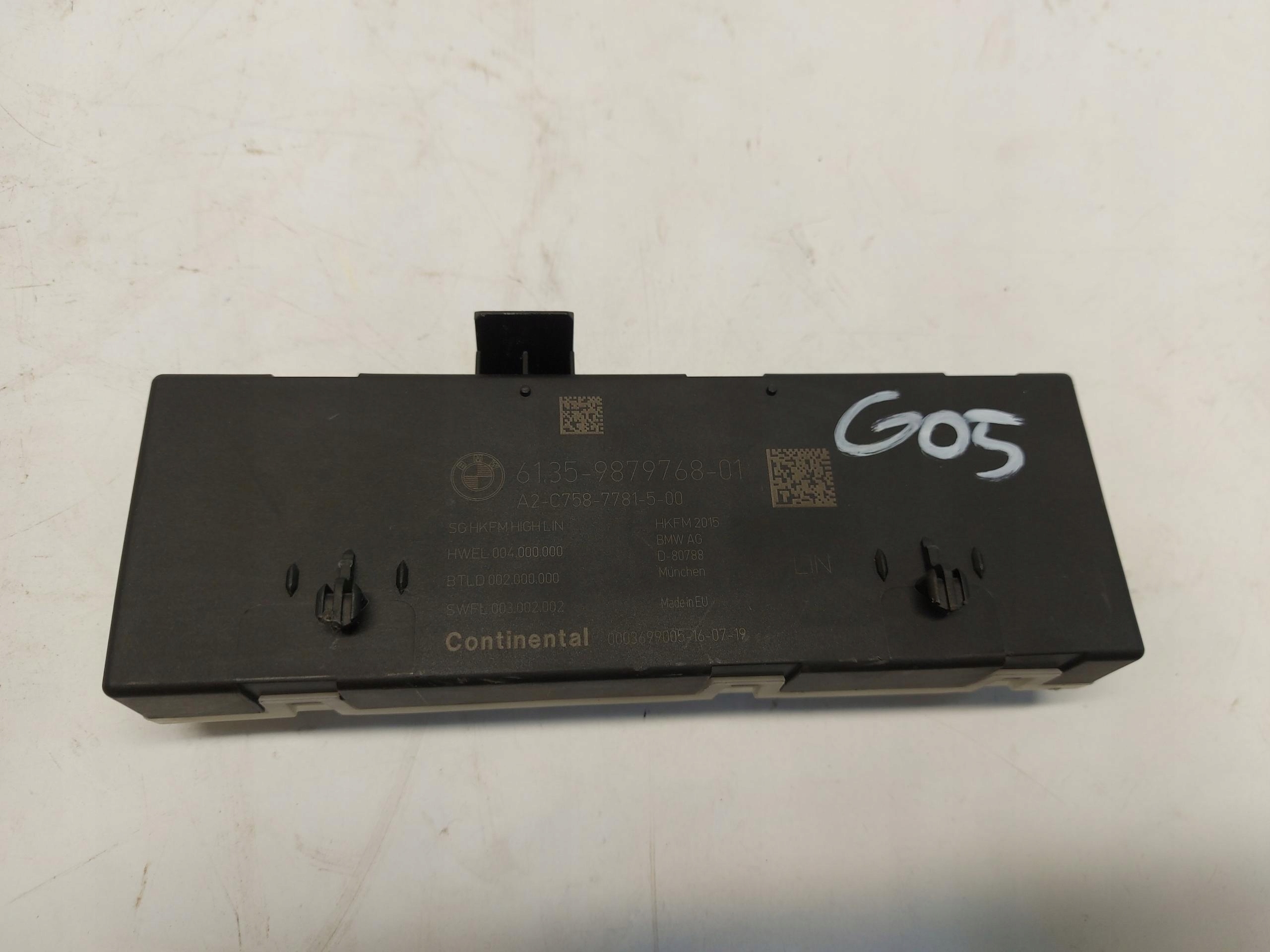 BMW G05 X5 3.0d 2019r module control unit bonnet 9879768