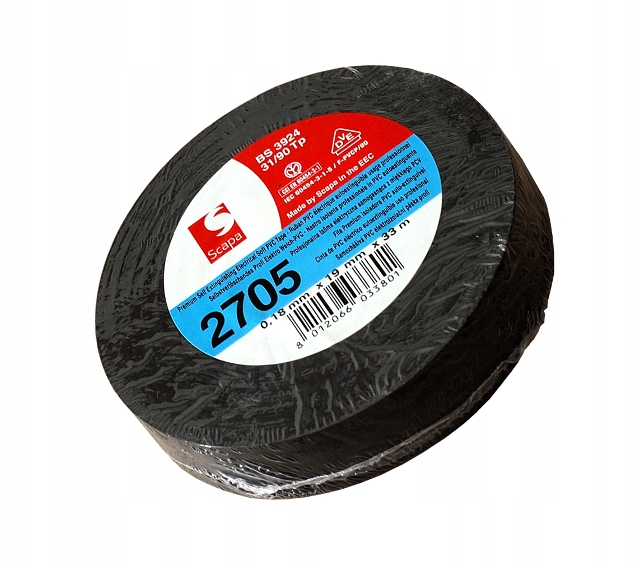 

Taśma izolacja extra Scapa 2705 19mm/33m czarna