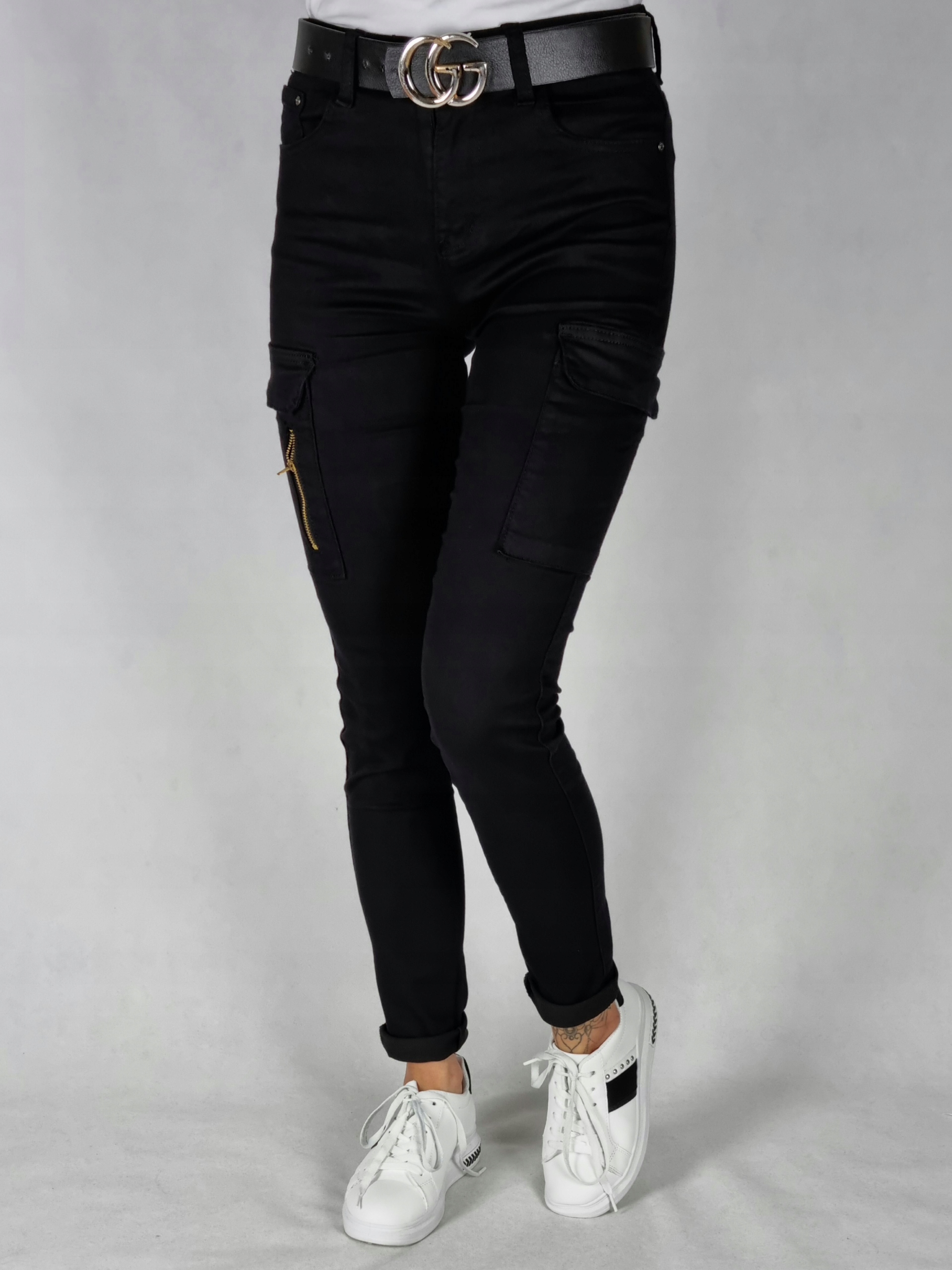 SPODNIE BOJÓWKI CZARNE ROZMIAR 40/L Marka inna