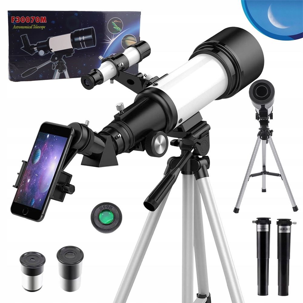 Teleskop Pro Děti Astronomický Refraktor Se Stativem 70 MM