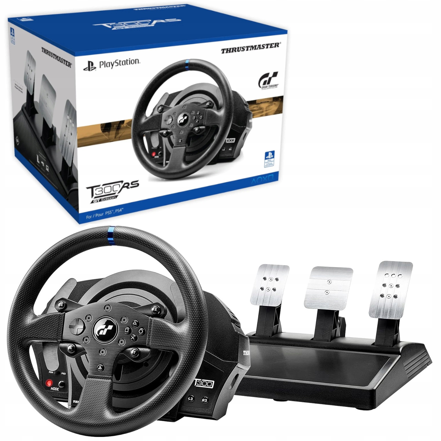 Zestaw kierownicy i pedałów Thrustmaster T300 RS i T3PA GT