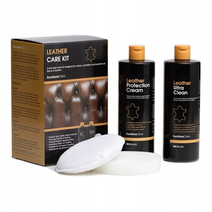 Furniture Clinic Ultimate Leather Care Kit Zestaw