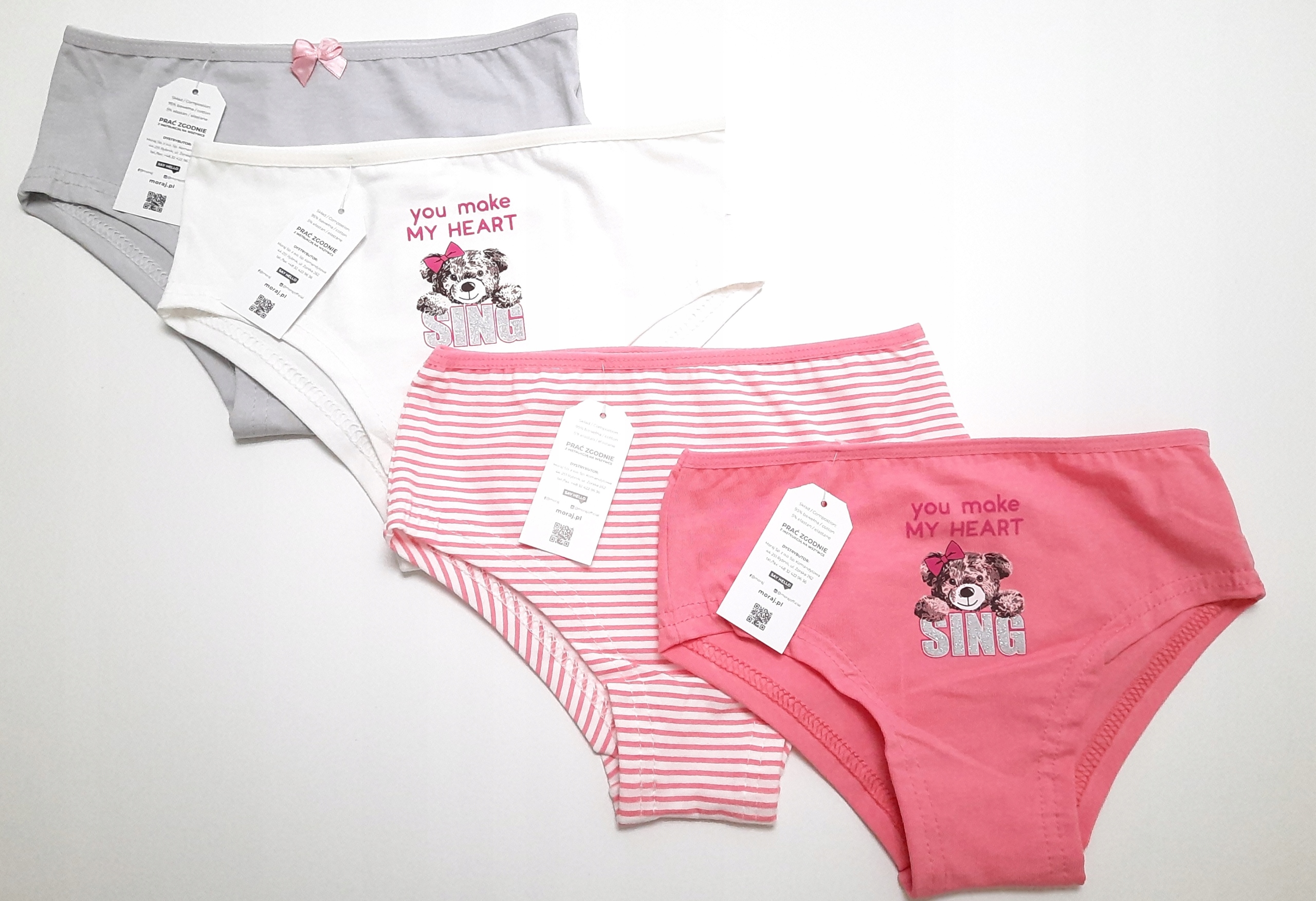 

Moraj majtki figi Hipster 4 pary 128 - 134