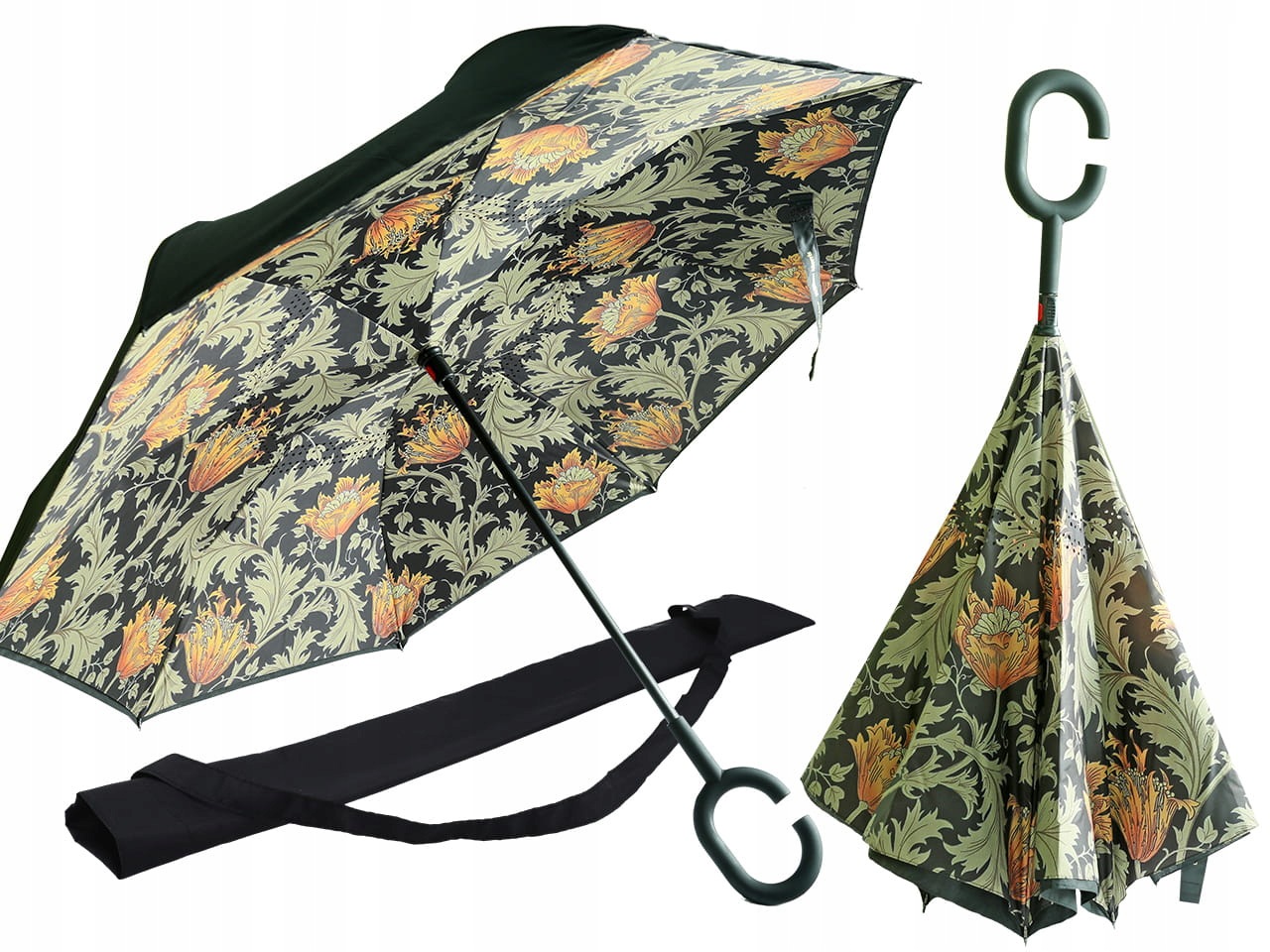 Parasol odwrotnie otwierany William Morris Carmani 105 cm