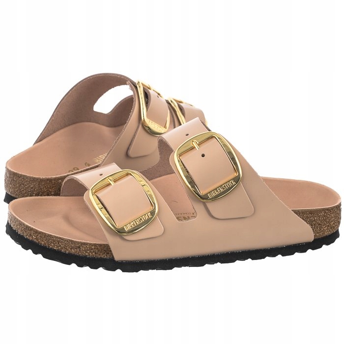Nazouváky Birkenstock Arizona Big Buckle High-Shine New Beige 1026553