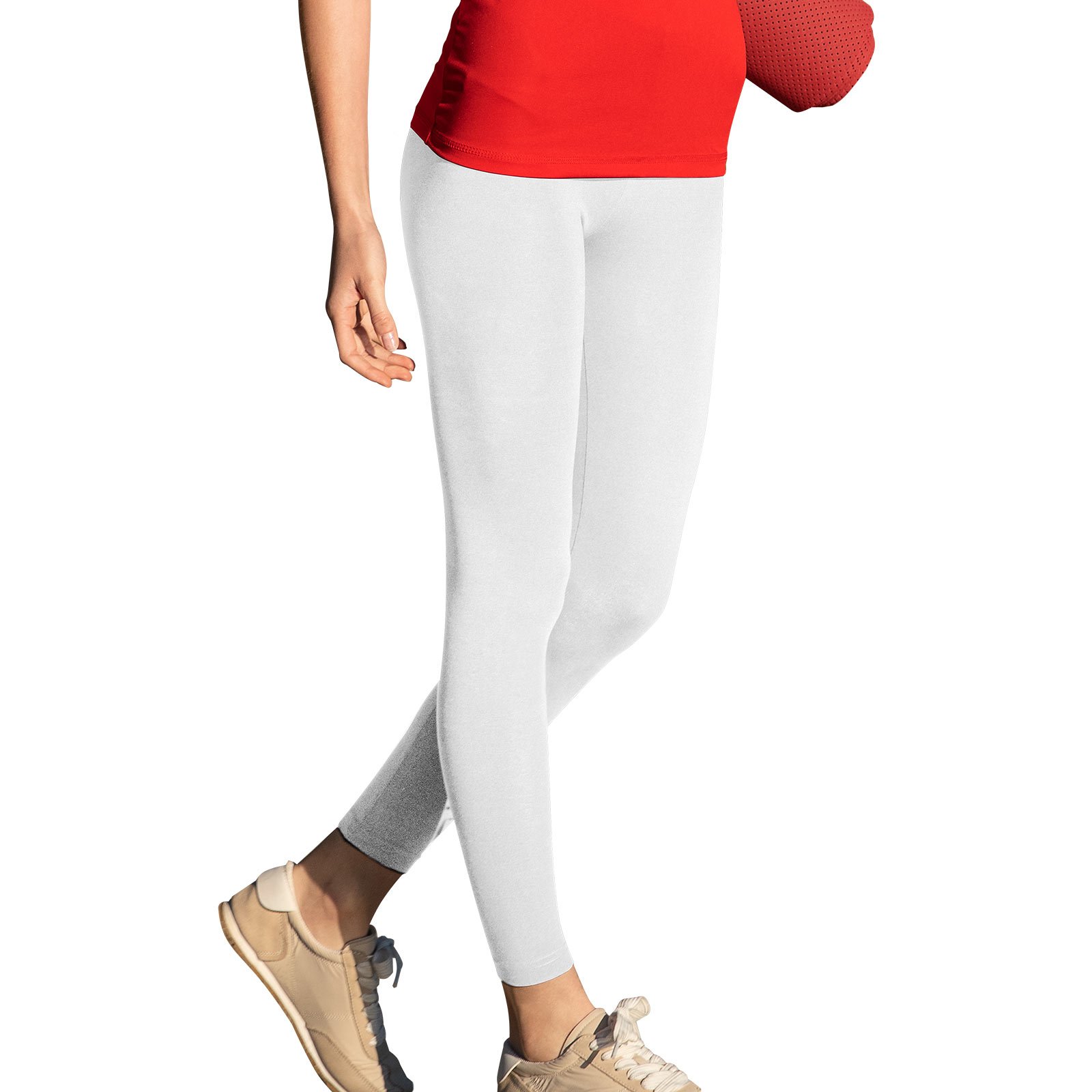 

Dopasowane damskie Legginsy białe Balance S