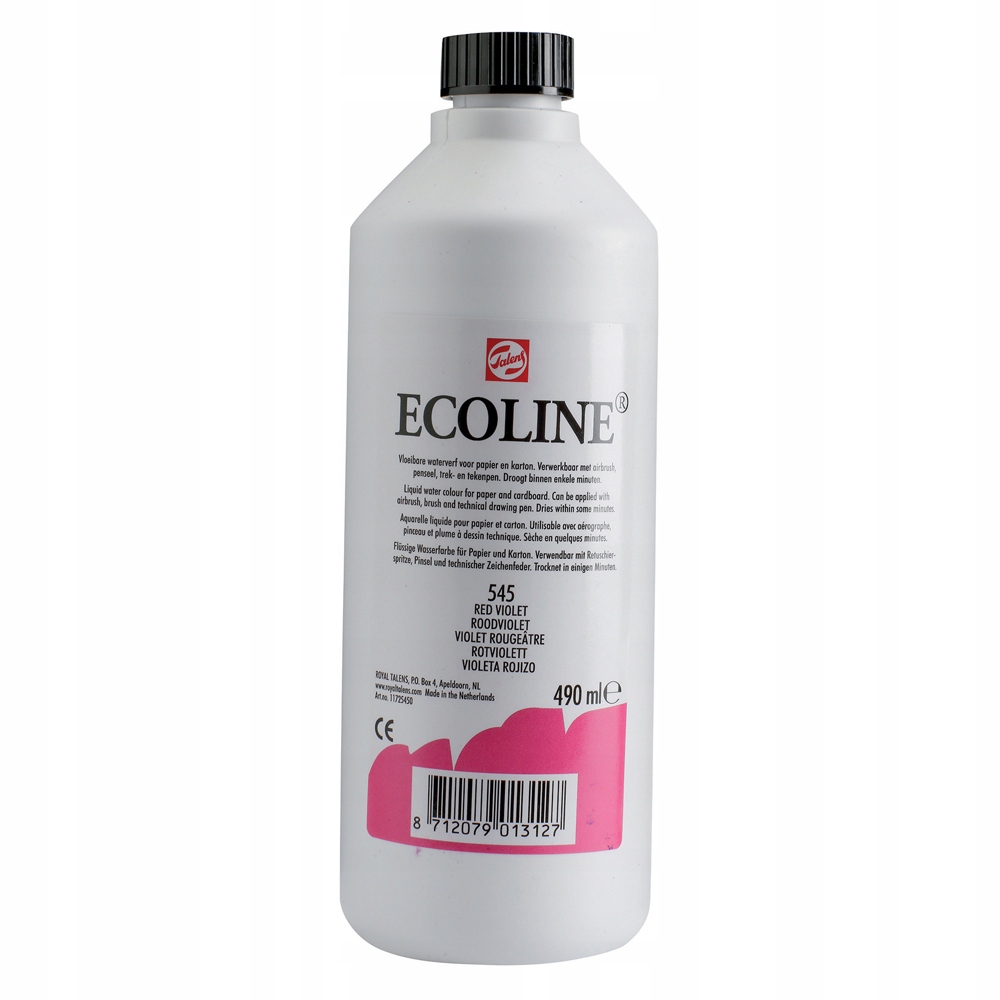 Barva akvarelová Talens Ecoline 490ml 545 červená