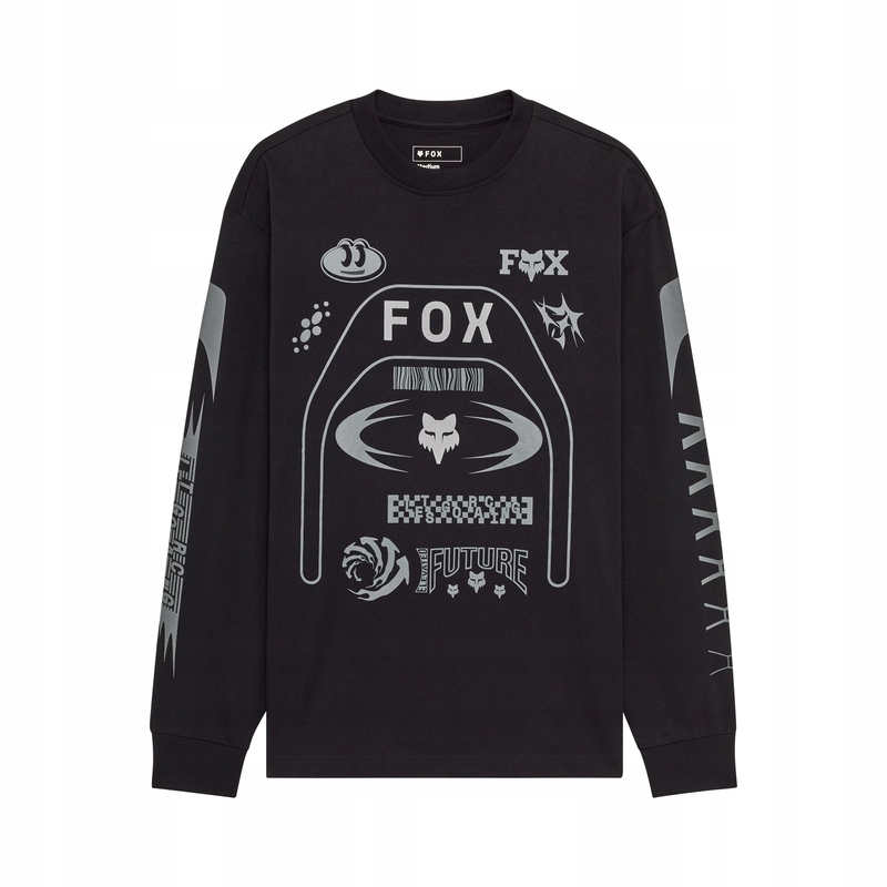 Tričko S Dlhým Rukávom Fox Image Cosmo Mw Oversized Black (M)