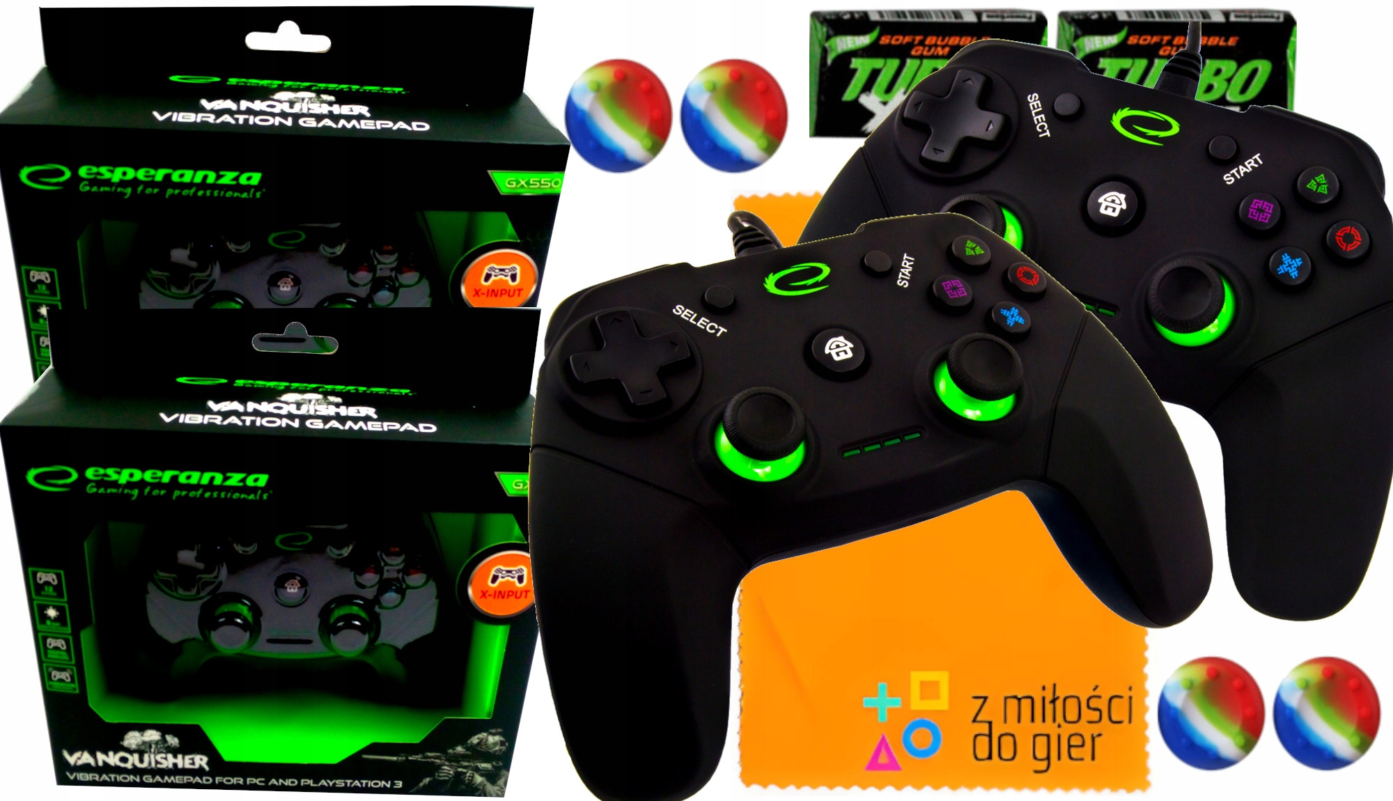 Pady Gamepady Przewodowe Sony PS3 Pc Vanquisher