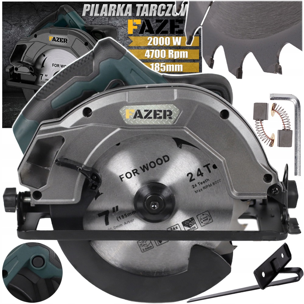 Kotoučová Pila Ruční Pila Na Dřevo 2000W 185MM Krajzega