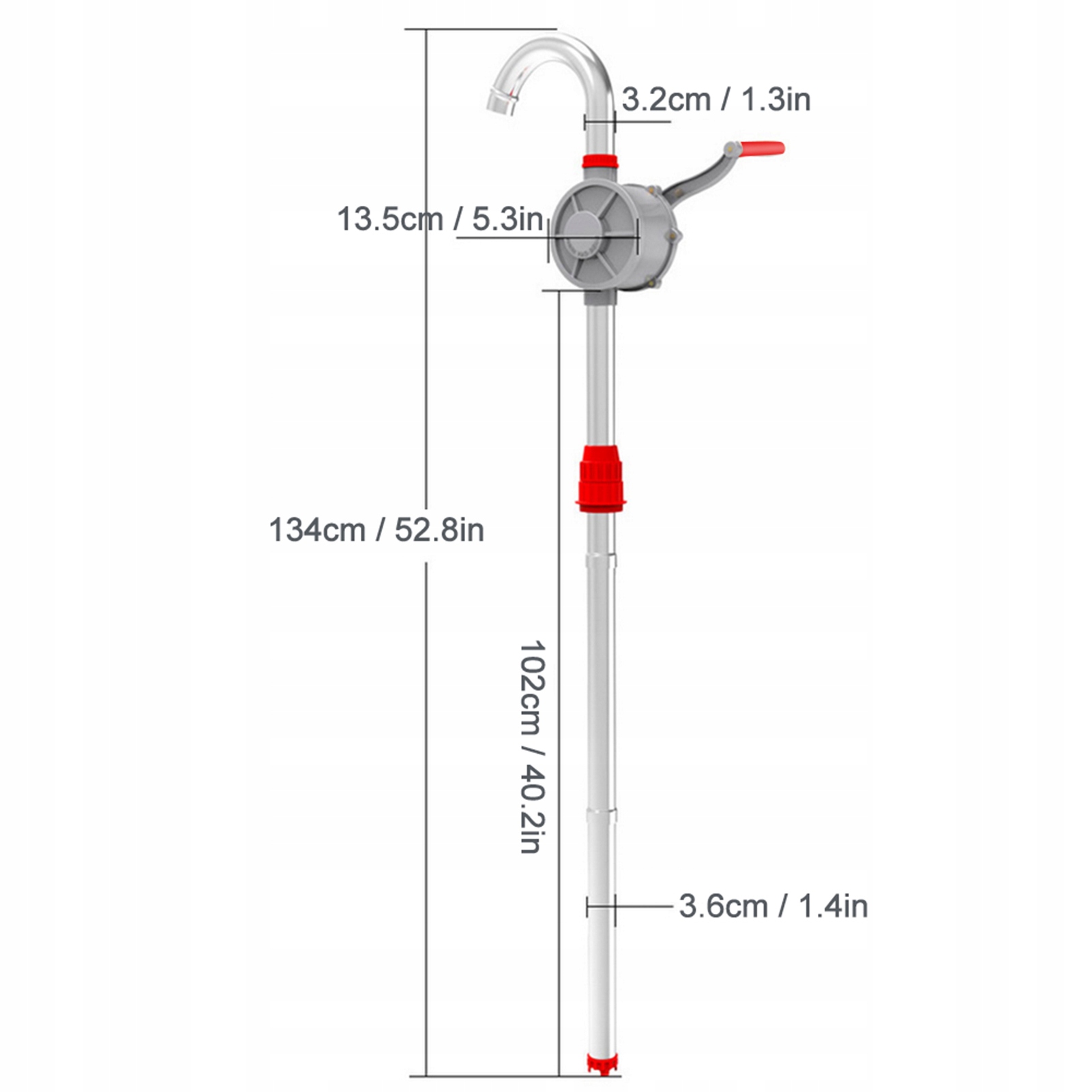RĘCZNA POMPA TŁOKOWA DŹWIGNIOWA NA BECZKĘ OLEJU Kod producenta 75d1613200011511