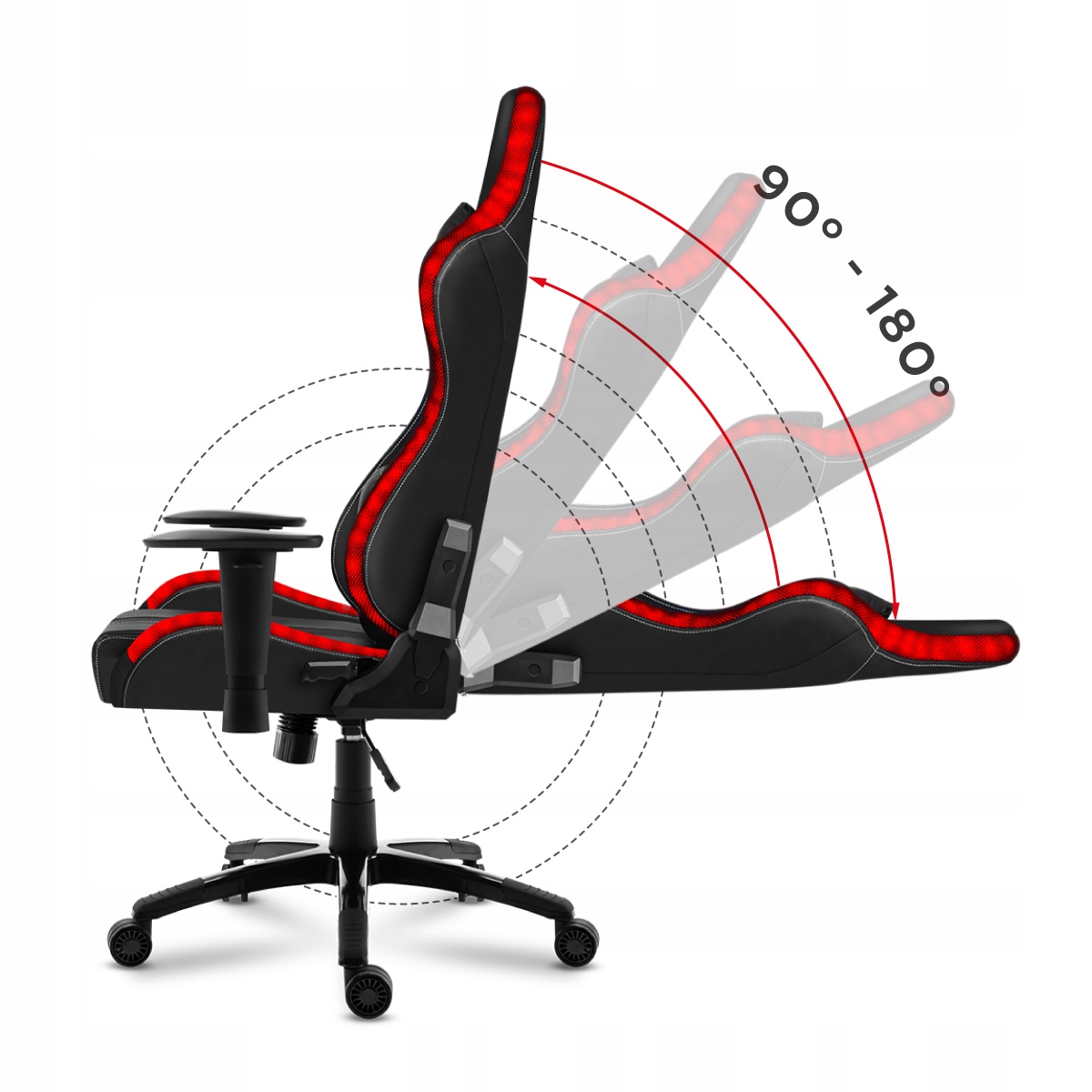 Fotel Gamingowy GRACZA RGB HUZARO FORCE 6.7 PILOT Model Force 6.7 RGB LED