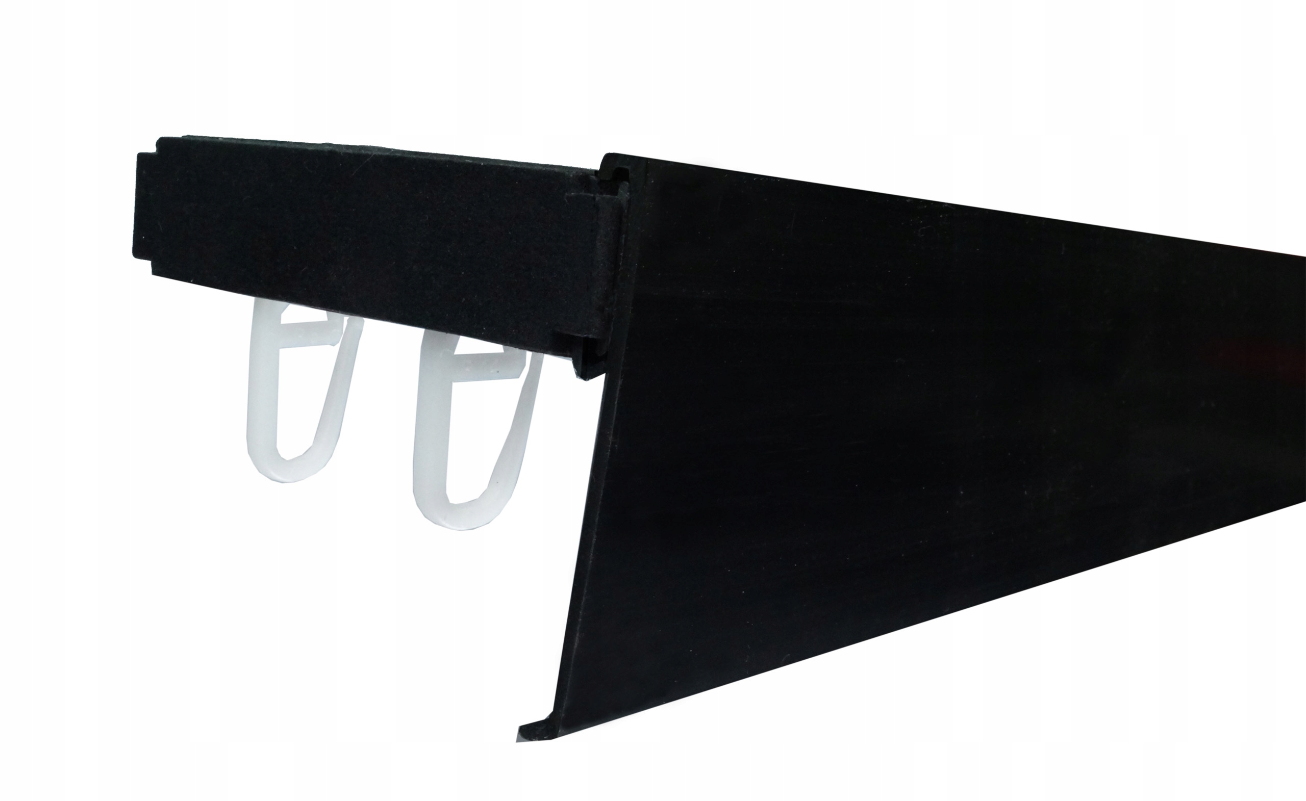 

Czarna Szyna sufitowa Pcv dwutorowa 320 + Osłona