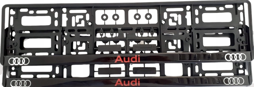

Ramki tablicy i listwy żelowe Audi-BLACK 2szt