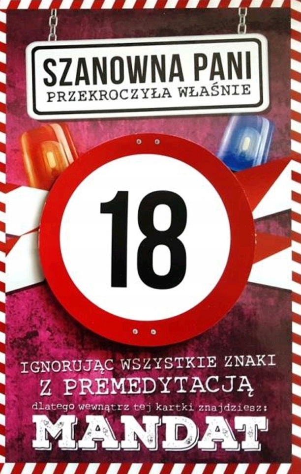 

Kartka Na Urodziny Mandat kobiety 18-80