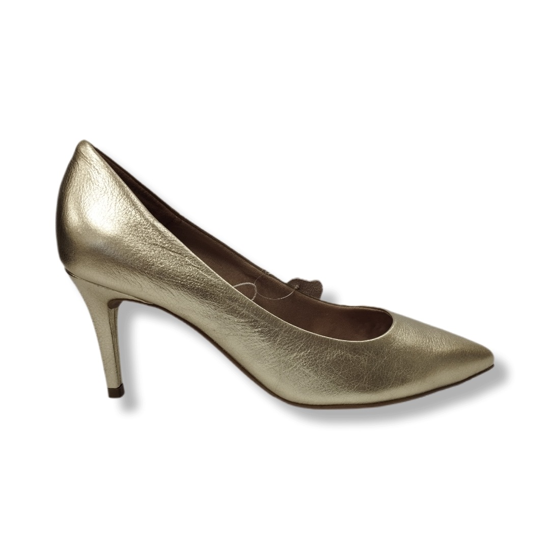 Boty z měkké kůže s podpatky Bottero 377201_13 zlato dourado vel.40