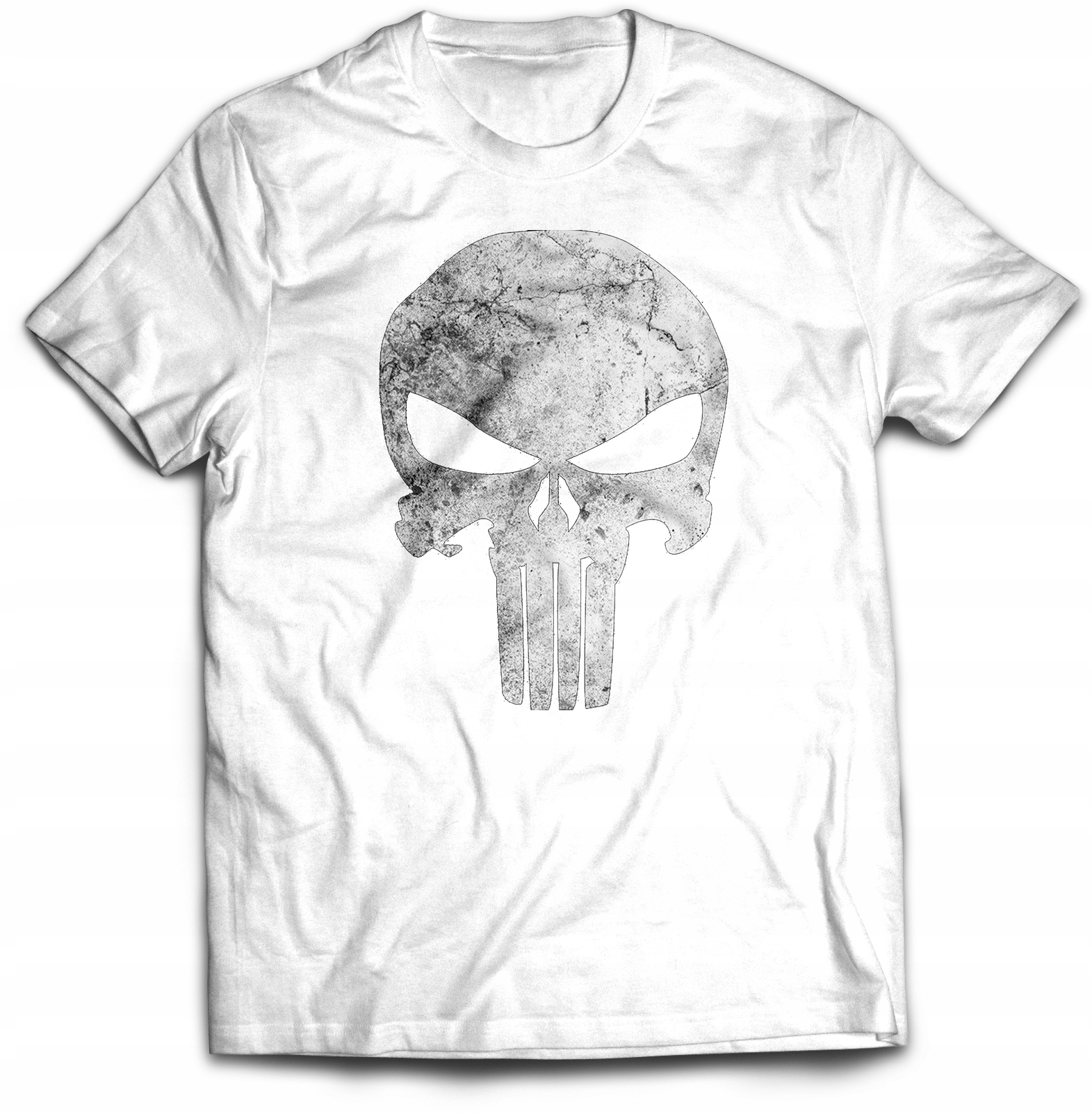 

Koszulka męska Punisher PUNISZER-01 biała r.3XL