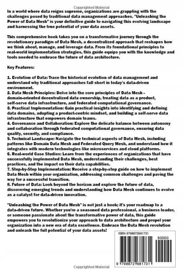 Paul, Brian Data Mesh: A Comprehensive Guide to Modern Data Architecture Język publikacji angielski