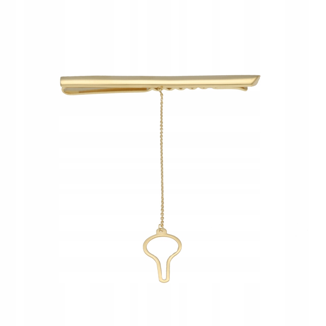 Sponka na kravatu stříbro, pozlacená