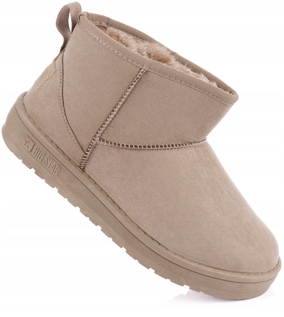 BIG STAR BUTY BOTKI ŚNIEGOWCE OCIEPLANE FUTERKIEM DAMSKIE BEŻOWE r. 40