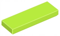 

Lego 63864 Tile Płytka 1x3 limonkowa lime Nowa (1g