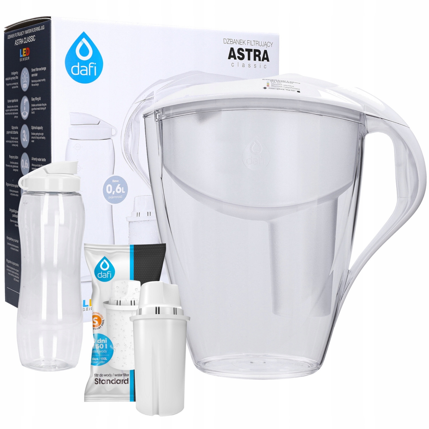 

Dzbanek Dafi Astra Classic 3l 1x Filtr Bidon