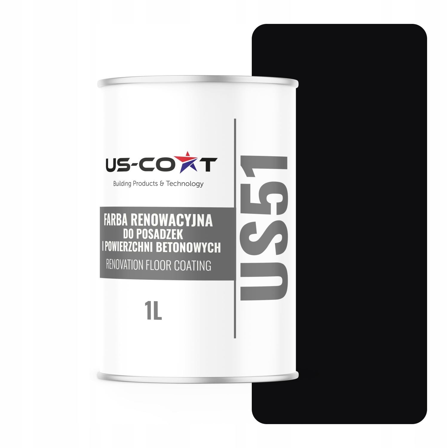 Barva Pro Renovaci Podlah Betonu Garáže Barva Černá RAL9005 Mat 1L