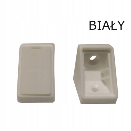 

Kątownik/komandorek Plastikowy Pojedyńczy Biały 10