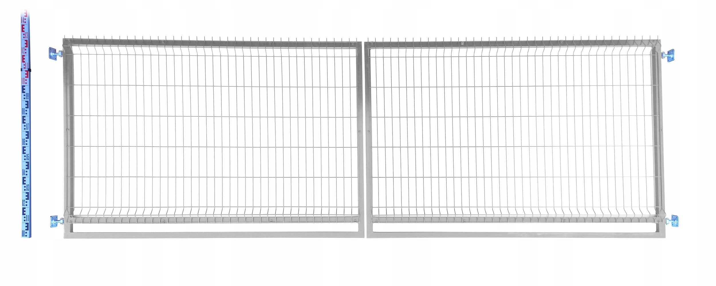 Brána Pletivové 130cm pozinkovaná Panelová pozinkovaná dvoukřídlá 133cm