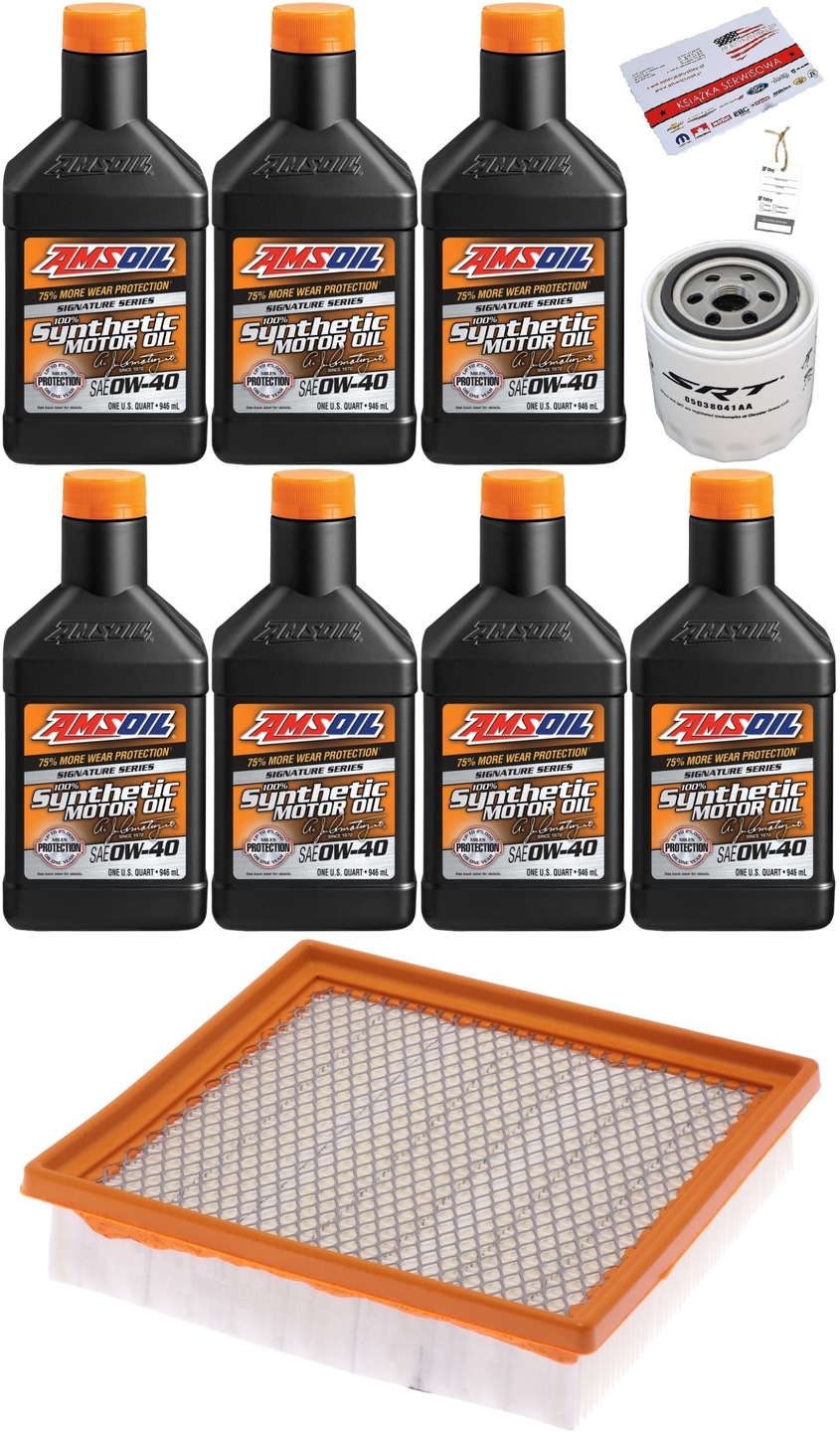 AMSOIL 0W40 + FILTRY JEEP GRAND CHEROKEE 6,4 SRT 12-20
