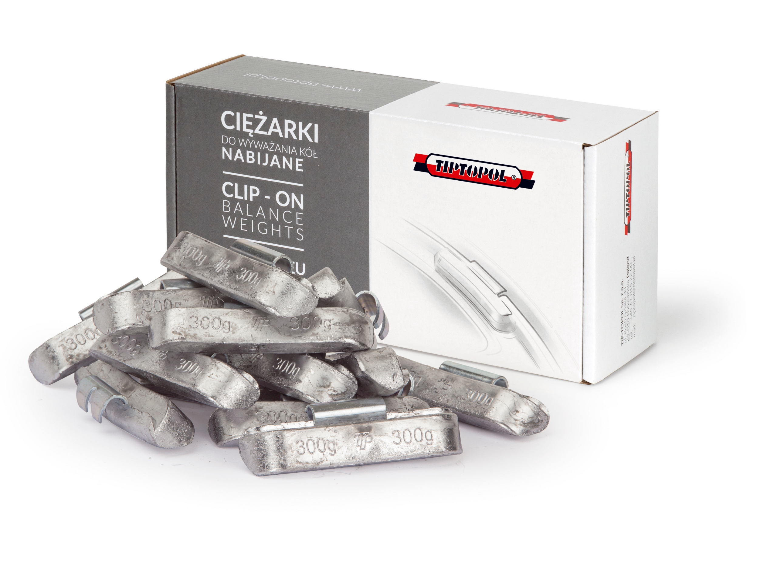 CIEZARKI OLOWIANE NABIJANE FELGI STAL TRUCK 300g